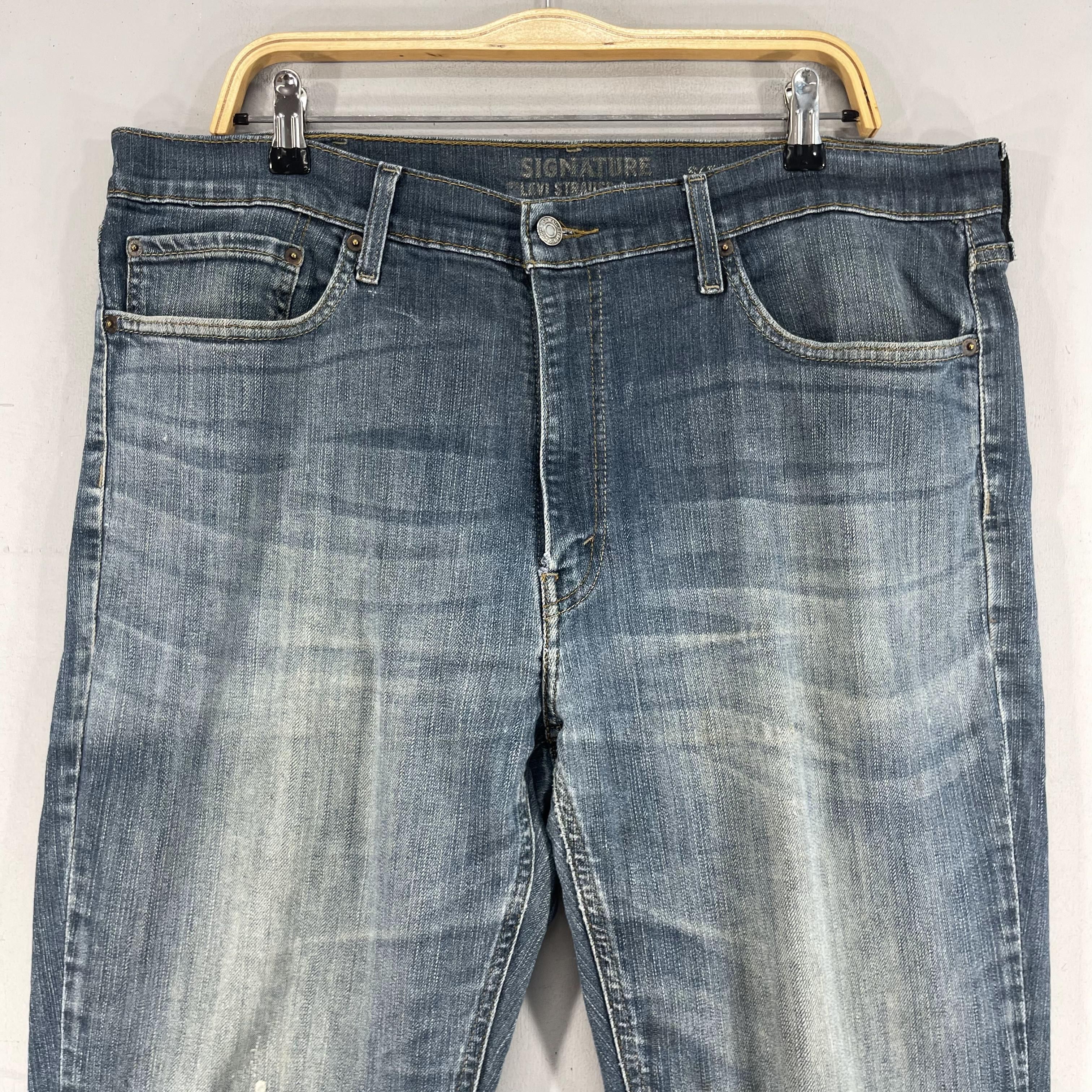 Levi's Size 39 Vintage Levis Signature Distressed Reconstruct Jeans Size US 39 - 2 Thumbnail