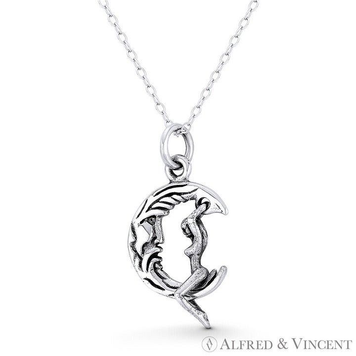 Other Moonrider Girl on Crescent Moon Charm Pendant Size ONE SIZE - 1 Preview