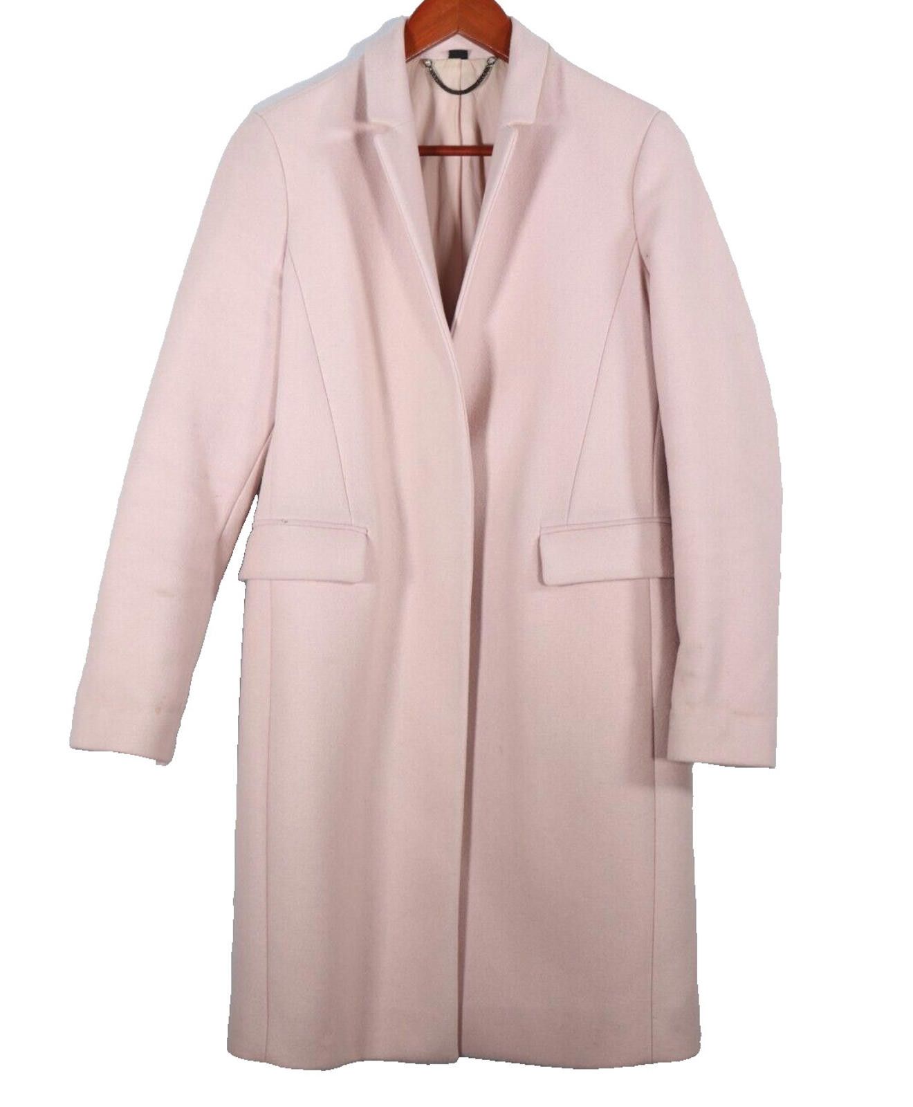 Allsaints AllSaints Women US6 Small Blush Pink Evelyn Coat Wool Jacket Size M / US 6-8 / IT 42-44 - 3 Thumbnail