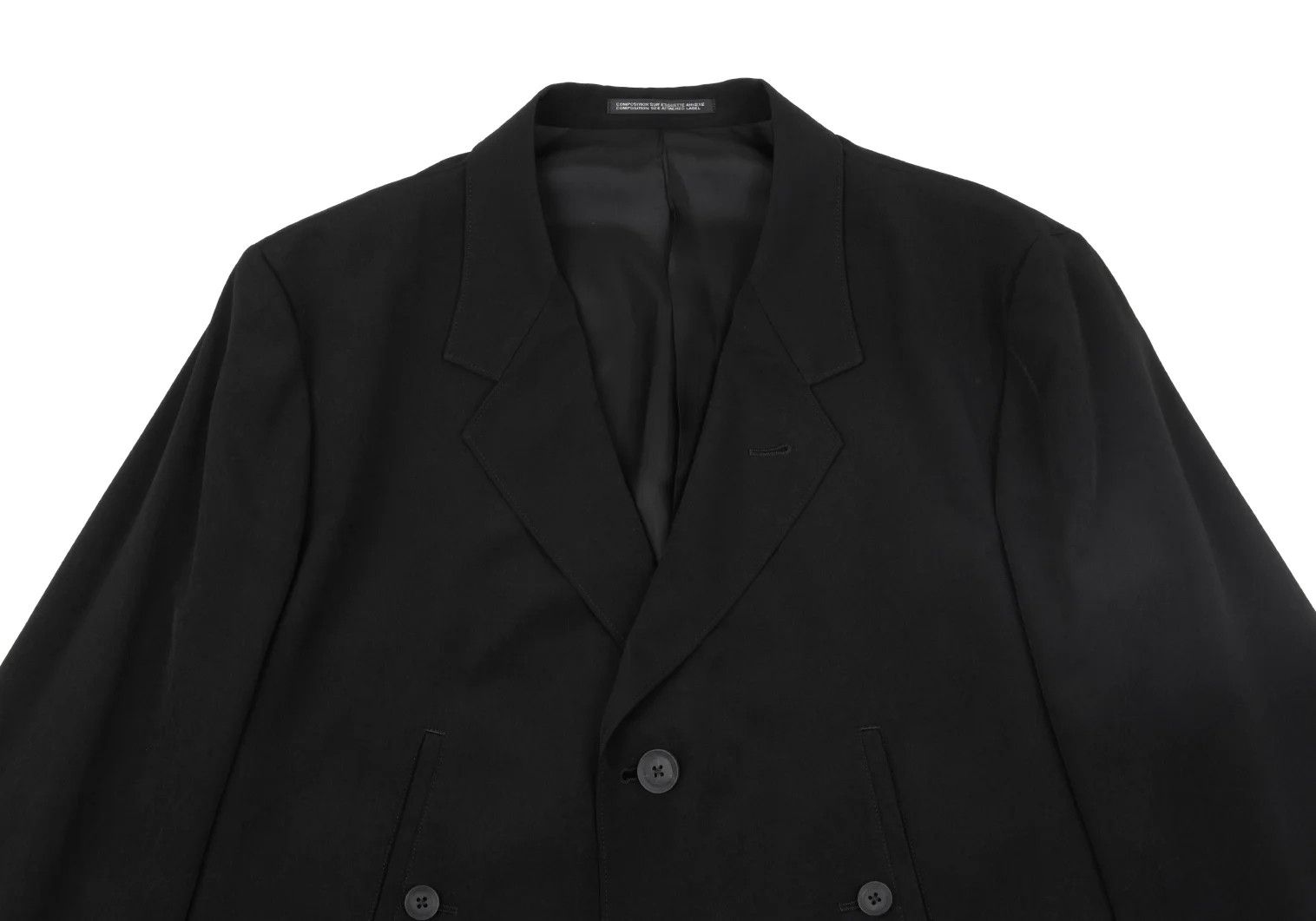 Yohji Yamamoto Yohji Yamamoto Crepe De Chine Pocket Design Jacket Size US XL / EU 56 / 4 - 2 Thumbnail