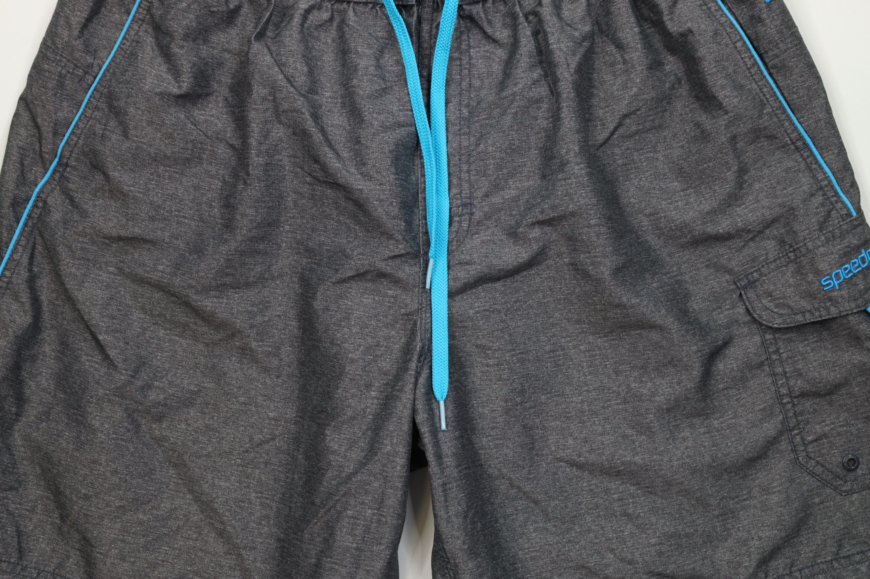 Speedo Vintage Y2K Speedo Chambray Above Knee Shorts Swim Trunks Size US 38 / EU 54 - 3 Thumbnail
