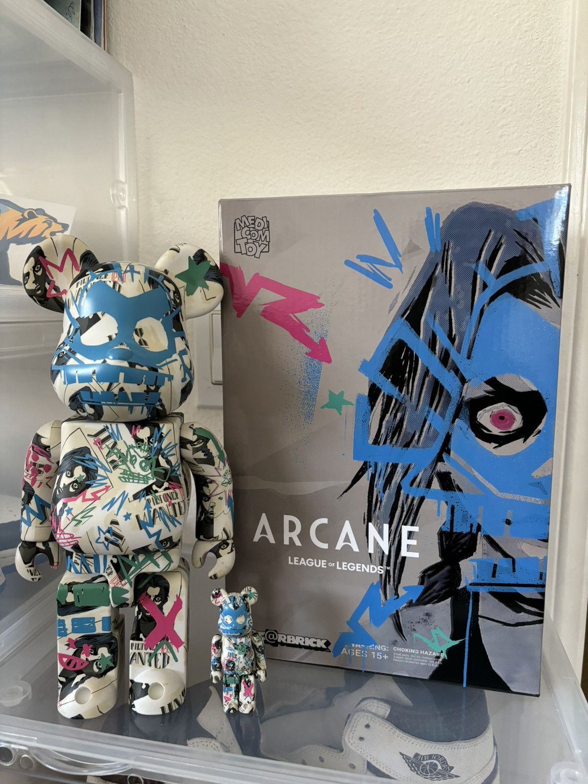 Medicom Toy Arcane League of Legends Medicom Bearbrick 400% & 100% Size ONE SIZE - 2 Thumbnail