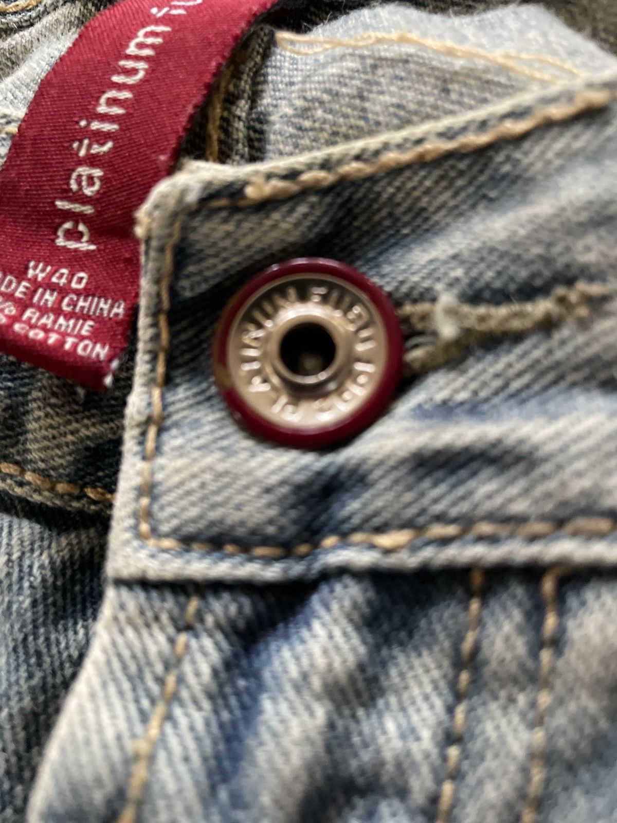 Fubu × Southpole Crazy FUBU Platinum Y2K Wide Leg Baggy Jorts Denim Shorts 40 Size US 40 / EU 56 - 11 Thumbnail