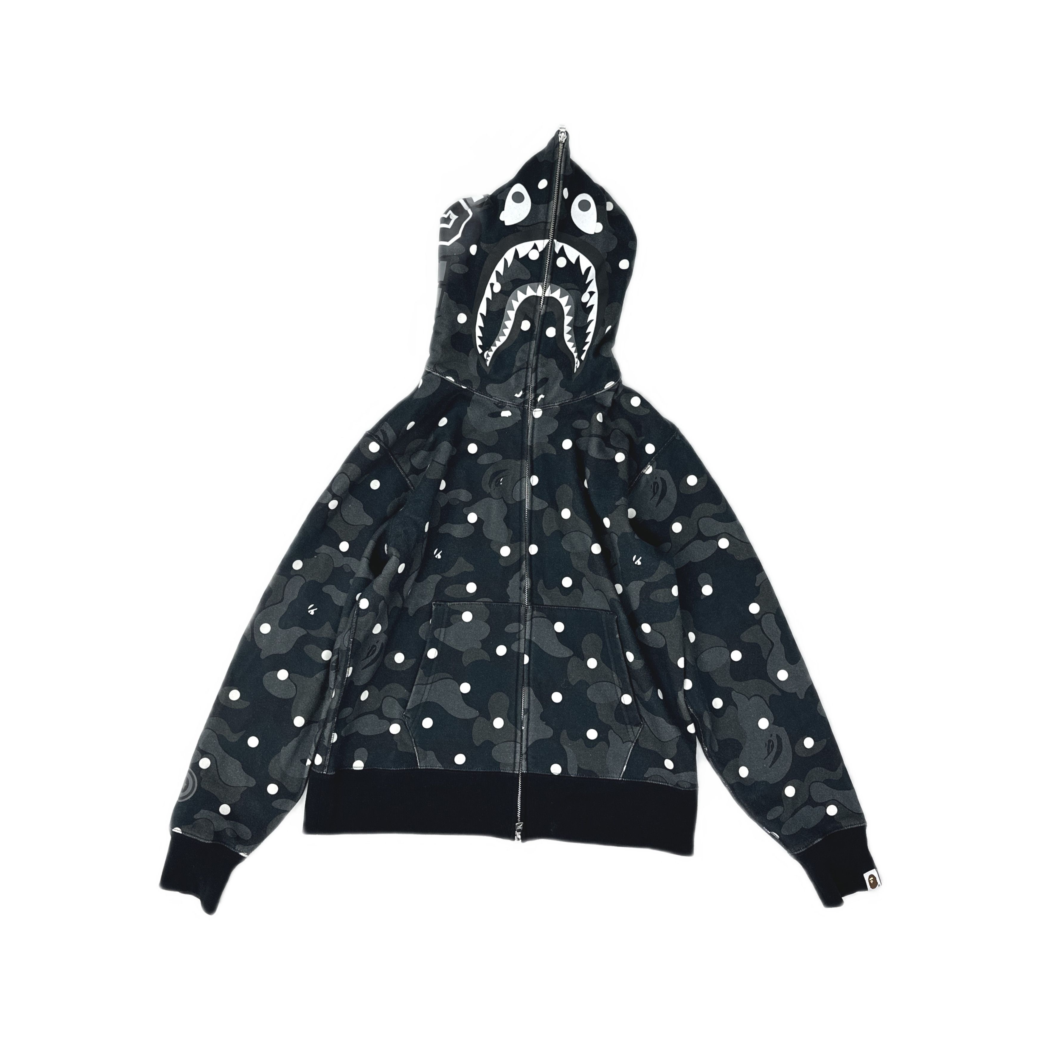 Bape A Bathing Ape Shark Polka Dot Zip Hoodie Size S Size US S / EU 44-46 / 1 - 1 Thumbnail