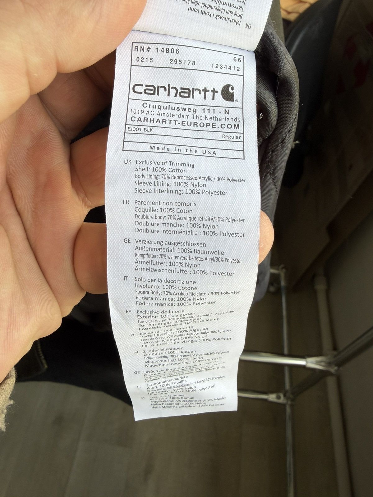 Carhartt Carhartt WIP Active Jacket Regular olive men’s size Large Size US L / EU 52-54 / 3 - 16 Thumbnail