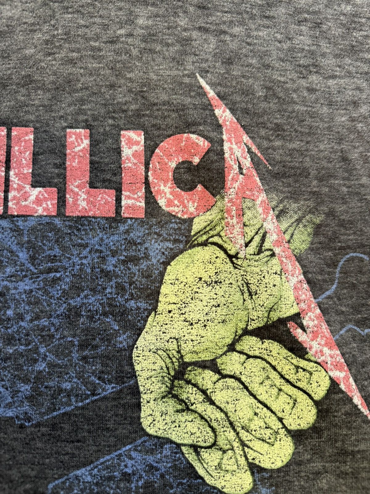 Band Tees Thrashed Vintage 80s Metallica Pushead Paper Thin Tank Top T Size US L / EU 52-54 / 3 - 13 Thumbnail
