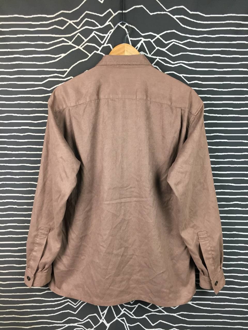 United Arrows United Arrows Green Label Komatsu Faux Suede Workwear Shirt Size US L / EU 52-54 / 3 - 4 Thumbnail