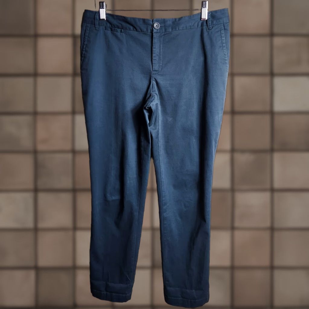 Banana Republic Banana Republic Womens Dark Gray Midrise Ryan Fit Straight Leg Pants-Size 10 Size 32" / US 10 / IT 46 - 1 Thumbnail