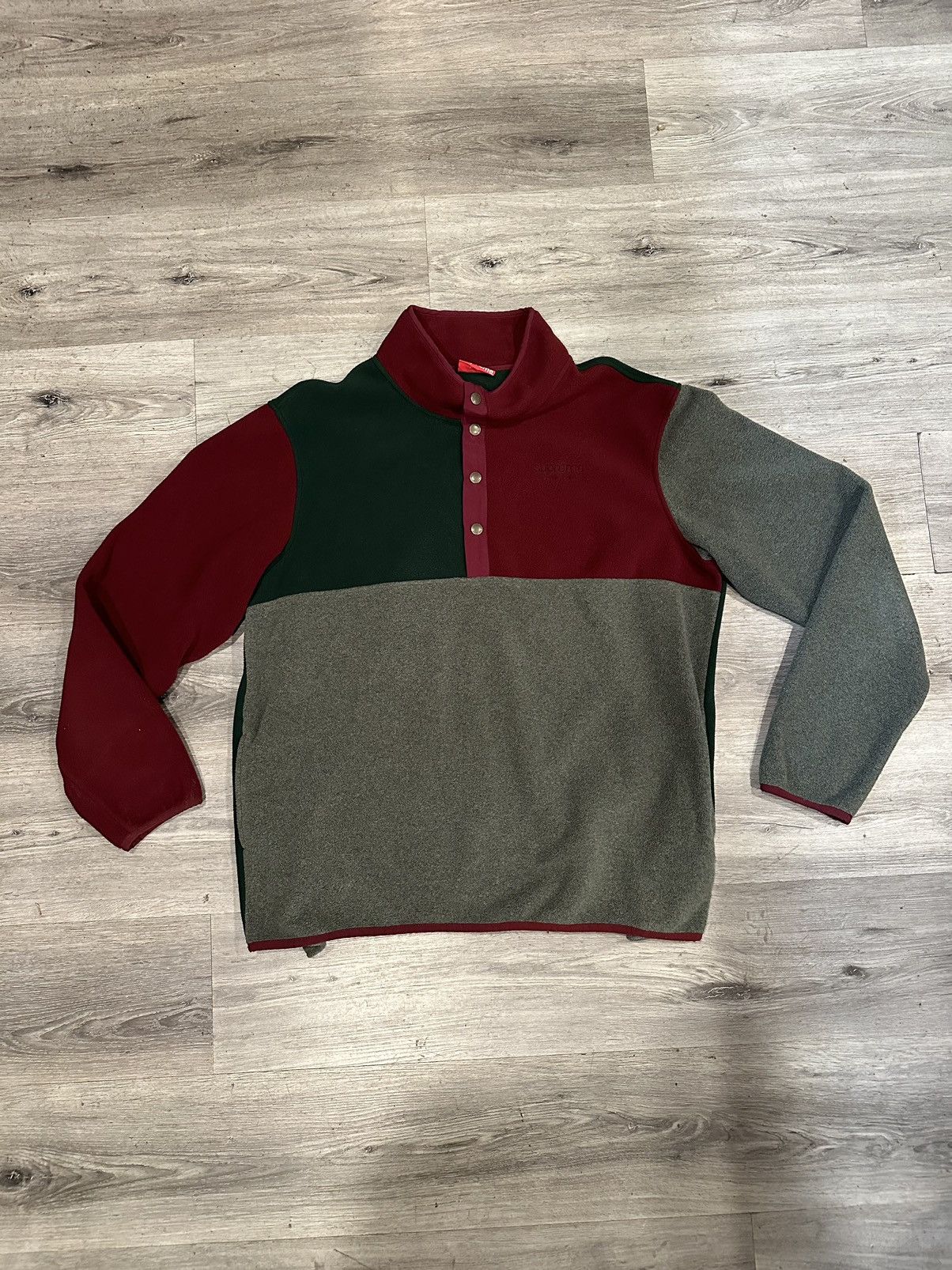 Supreme Supreme polartec color blocked half snap fleece | Grailed