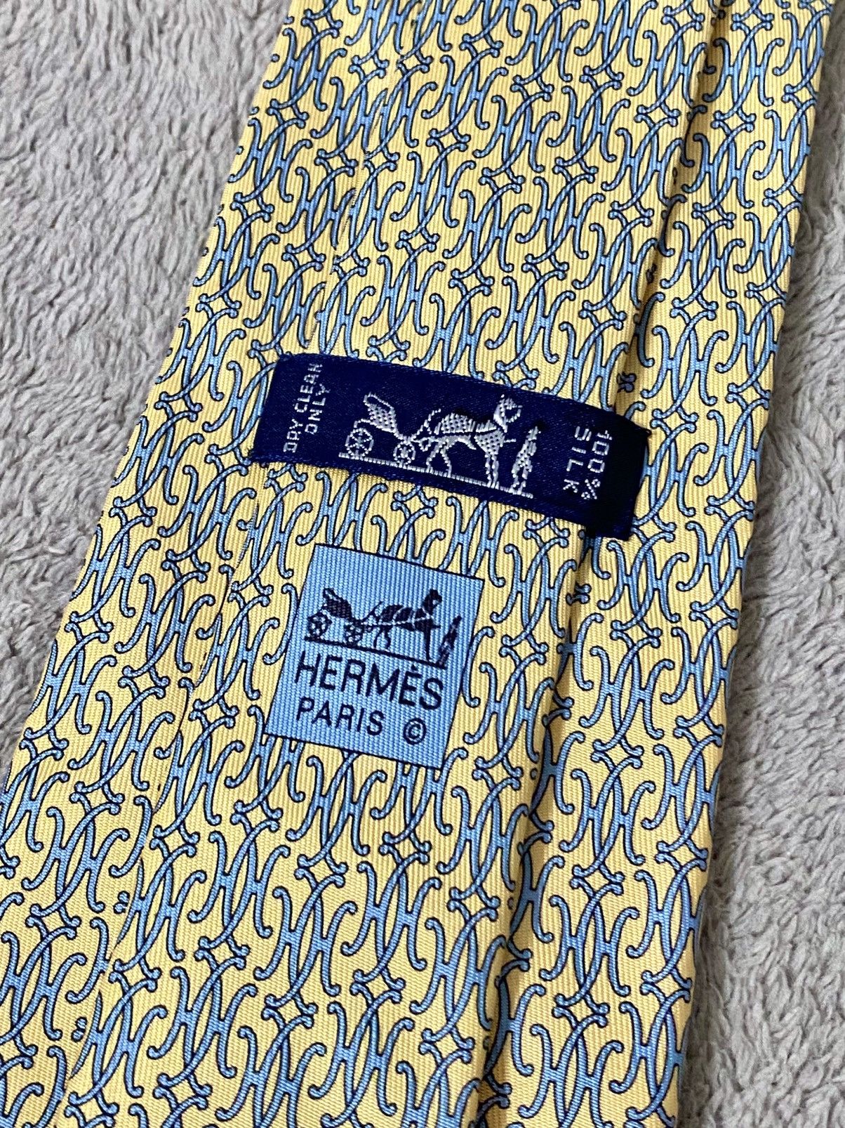 Hermes Hermès Silk Necktie Size ONE SIZE - 1 Thumbnail