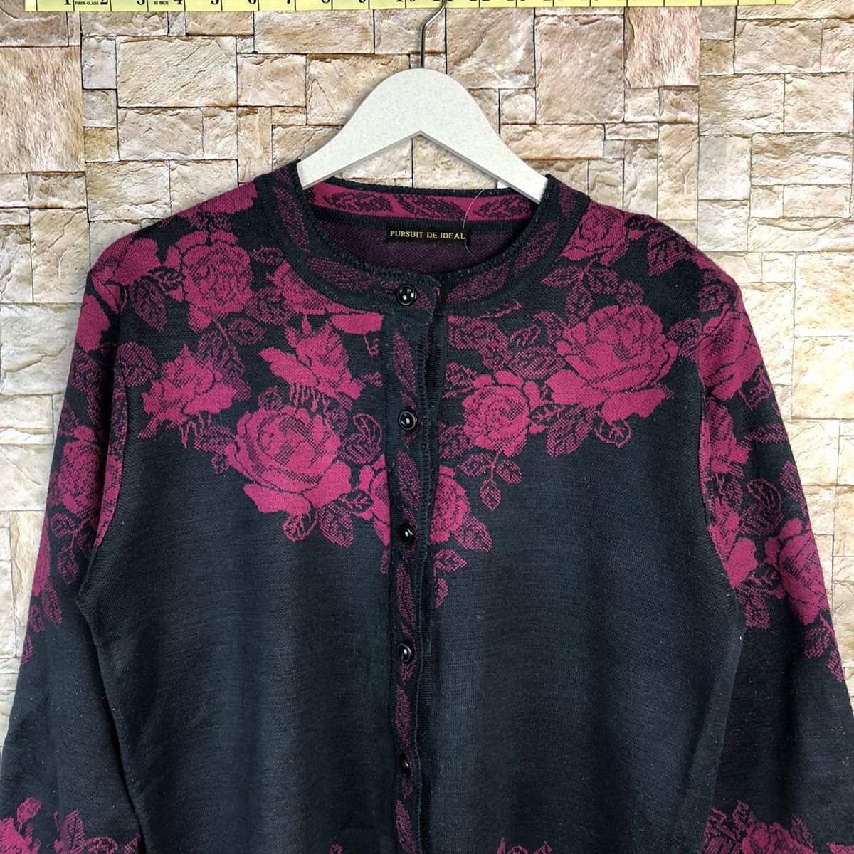Homespun Knitwear × Japanese Brand Pursuit De Ideal Purple Cardigan #A870 Size S / US 4 / IT 40 - 5 Thumbnail