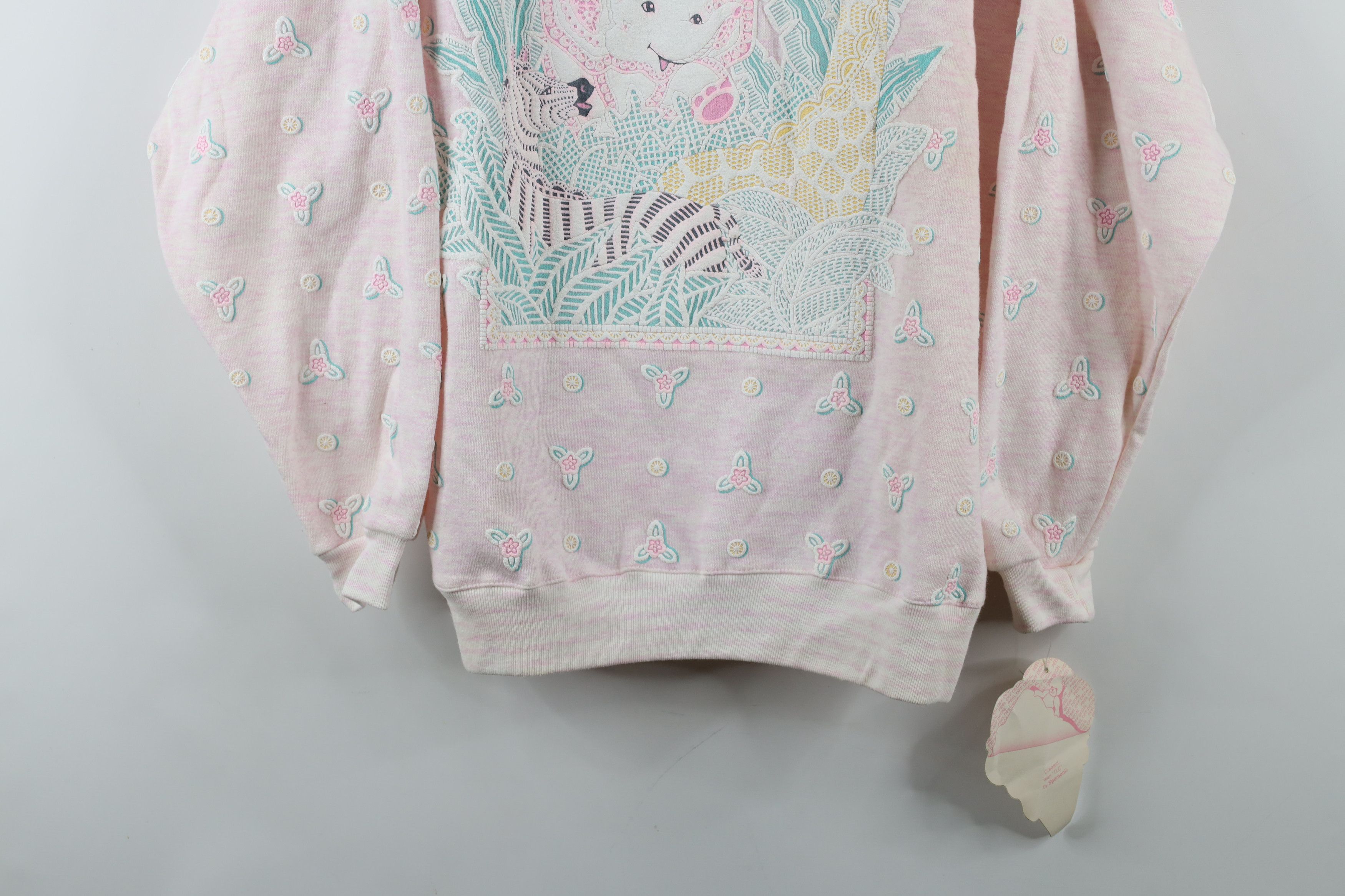 Vintage Deadstock Vintage 90s Fairy Kei Kawaii Collared Sweatshirt Size M / US 6-8 / IT 42-44 - 3 Thumbnail