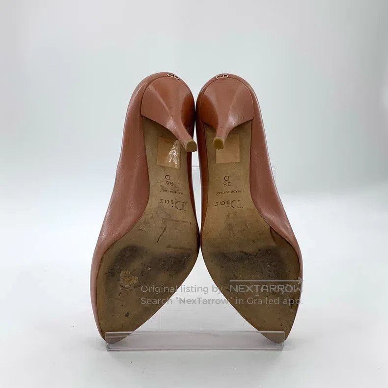 Dior Dior Brown leather CD logo thin heel high heels Size US 7.5 / IT 37.5 - 5 Thumbnail