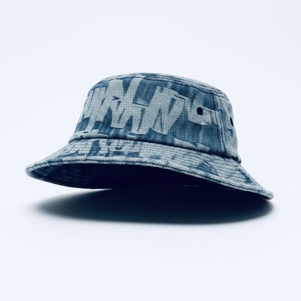 Supreme SUPREME SS22 FAT TIP DENIM CRUSHER BUCKET HAT BLUE S/M Size ONE SIZE - 1 Thumbnail