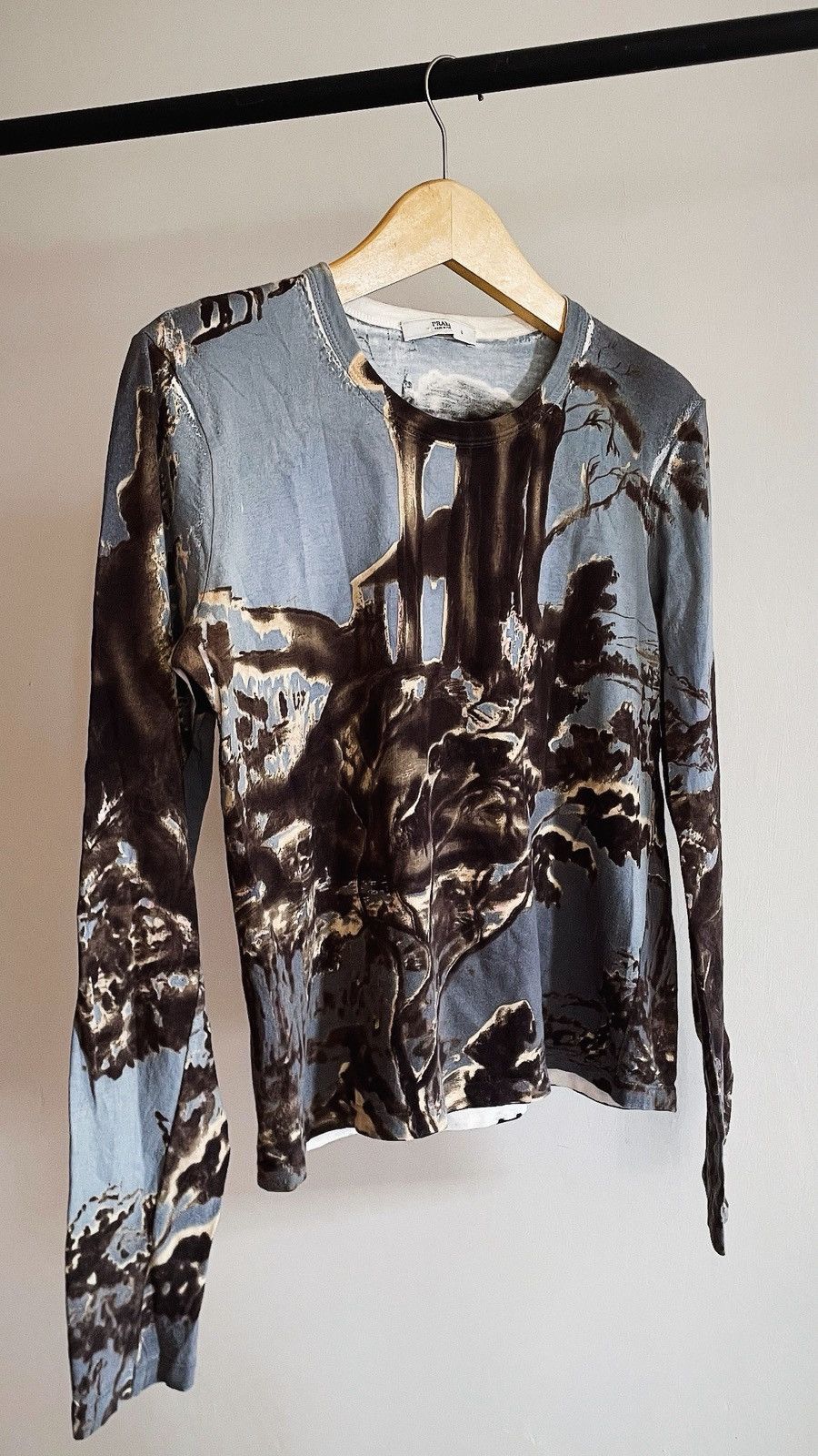 Prada Archive F/W2004 Runway Roman Ruins Landscape Printed