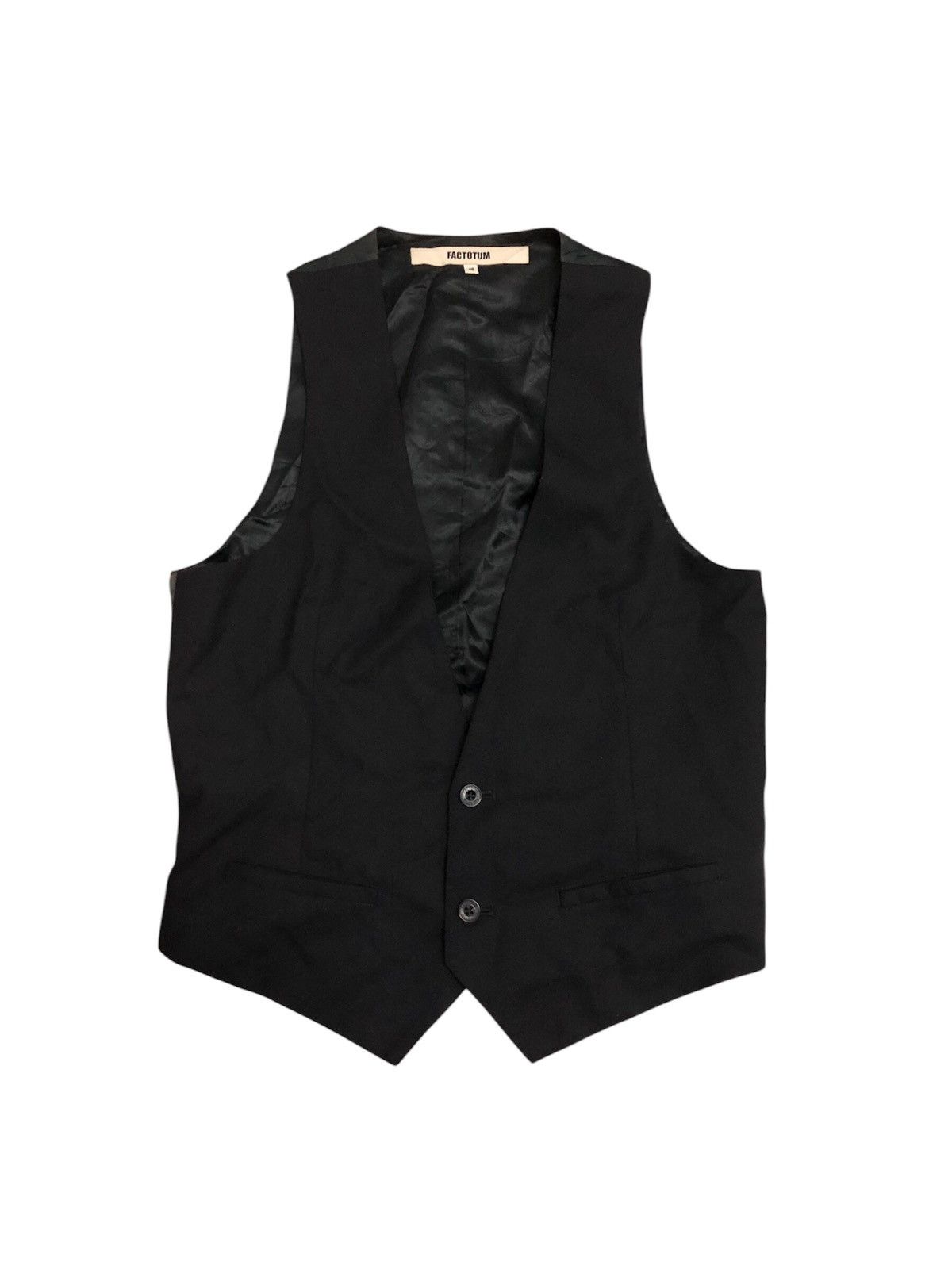FACTOTUM × Japanese Brand × Vintage Vintage Factotum Japanese Vest Size US S / EU 44-46 / 1 - 1 Thumbnail