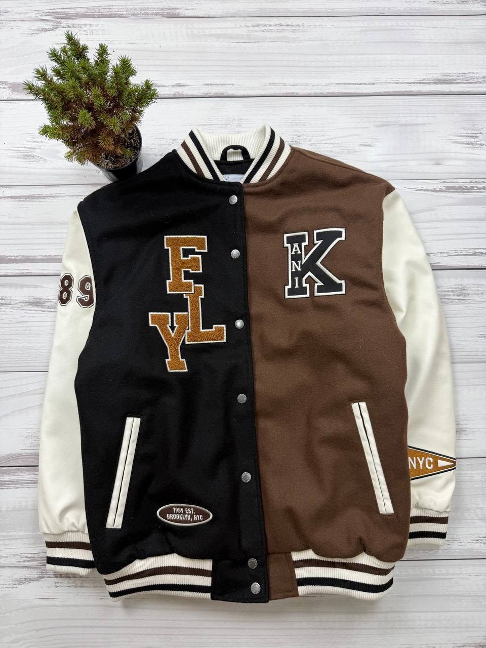 Karl Kani Karl Kani Varsity Jacket 🏙️🤎🖤 Size US S / EU 44-46 / 1 - 1 Thumbnail