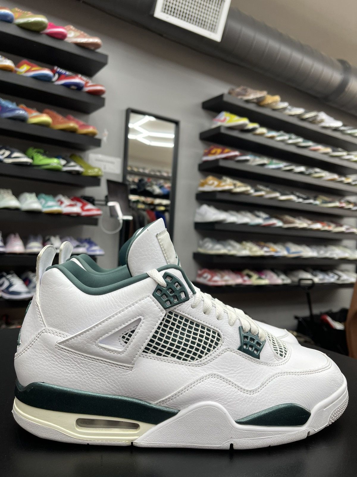 Nike Size 11.5 - Nike Air Jordan 4 Retro Oxidized Green White Size US 11.5 / EU 44-45 - 3 Thumbnail