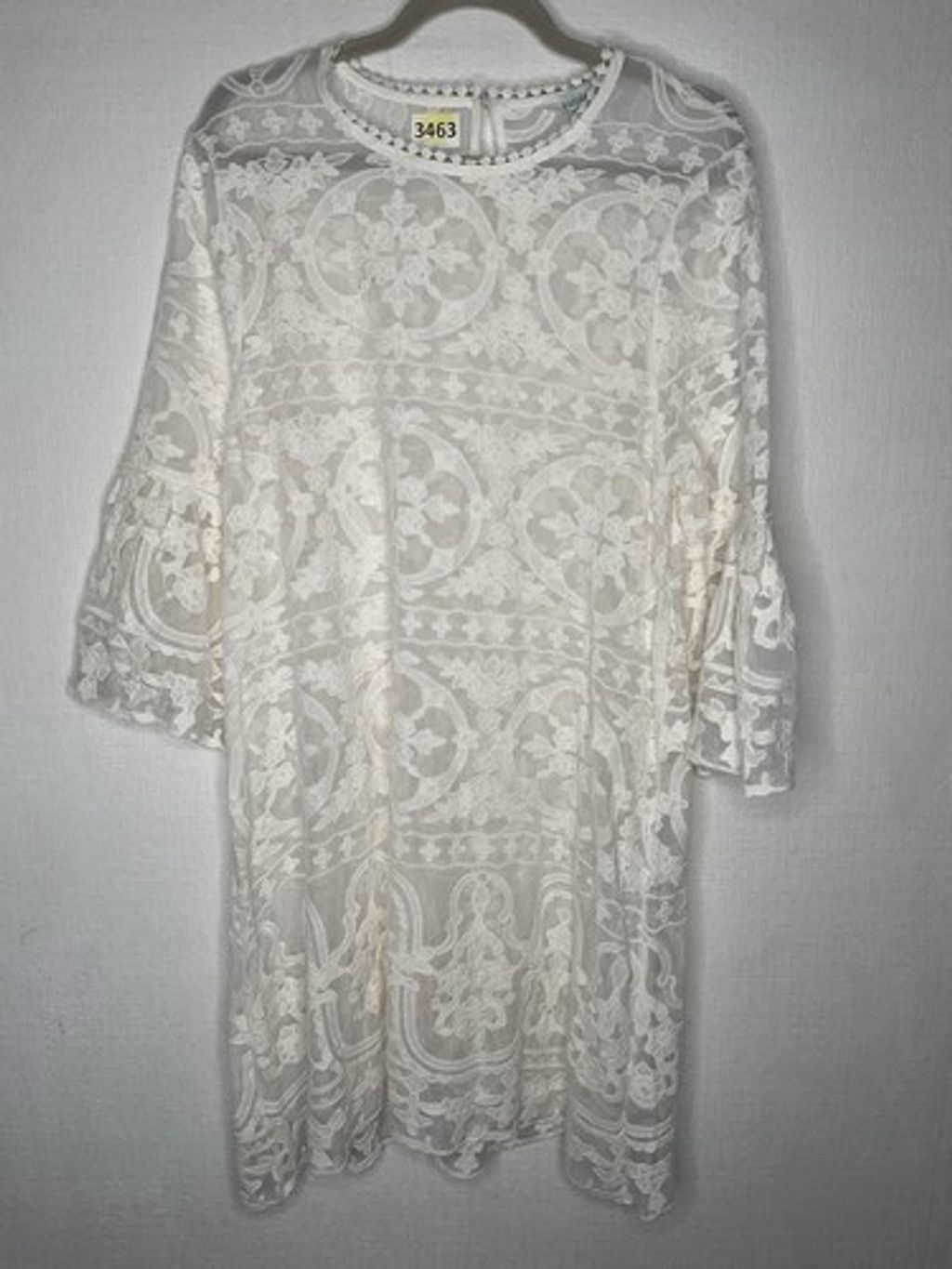 Other NWOT Sundance Silk Sheer Susannah Lace Overlay Midi Dress L Size L / US 10 / IT 46 - 1 Thumbnail