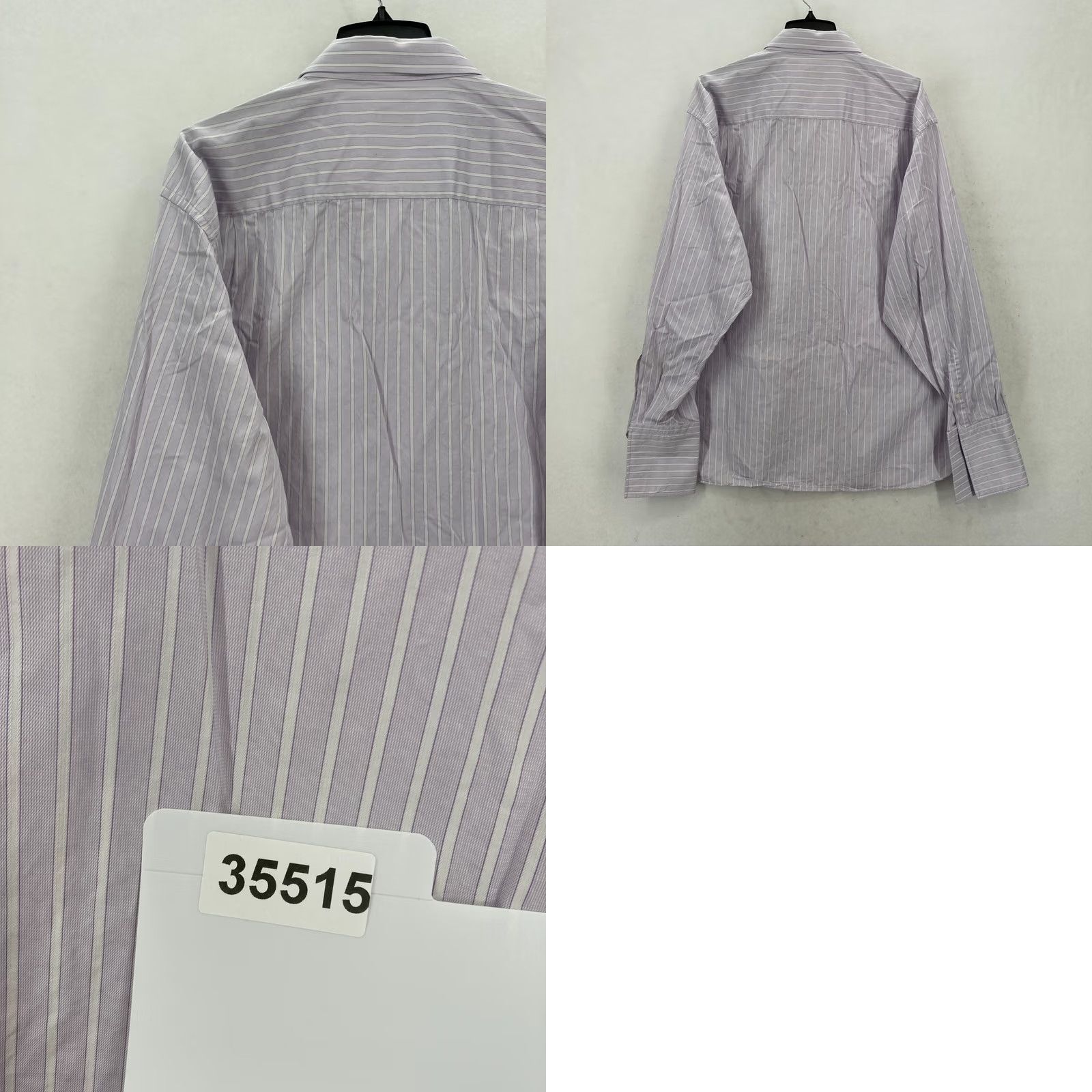 Ermenegildo Zegna Ermenegildo Zegna Su Misura Terry Philbin Dress Shirt Mens Small Purple Striped Shirt Mens Small Purple Striped Size 36R - 9 Thumbnail