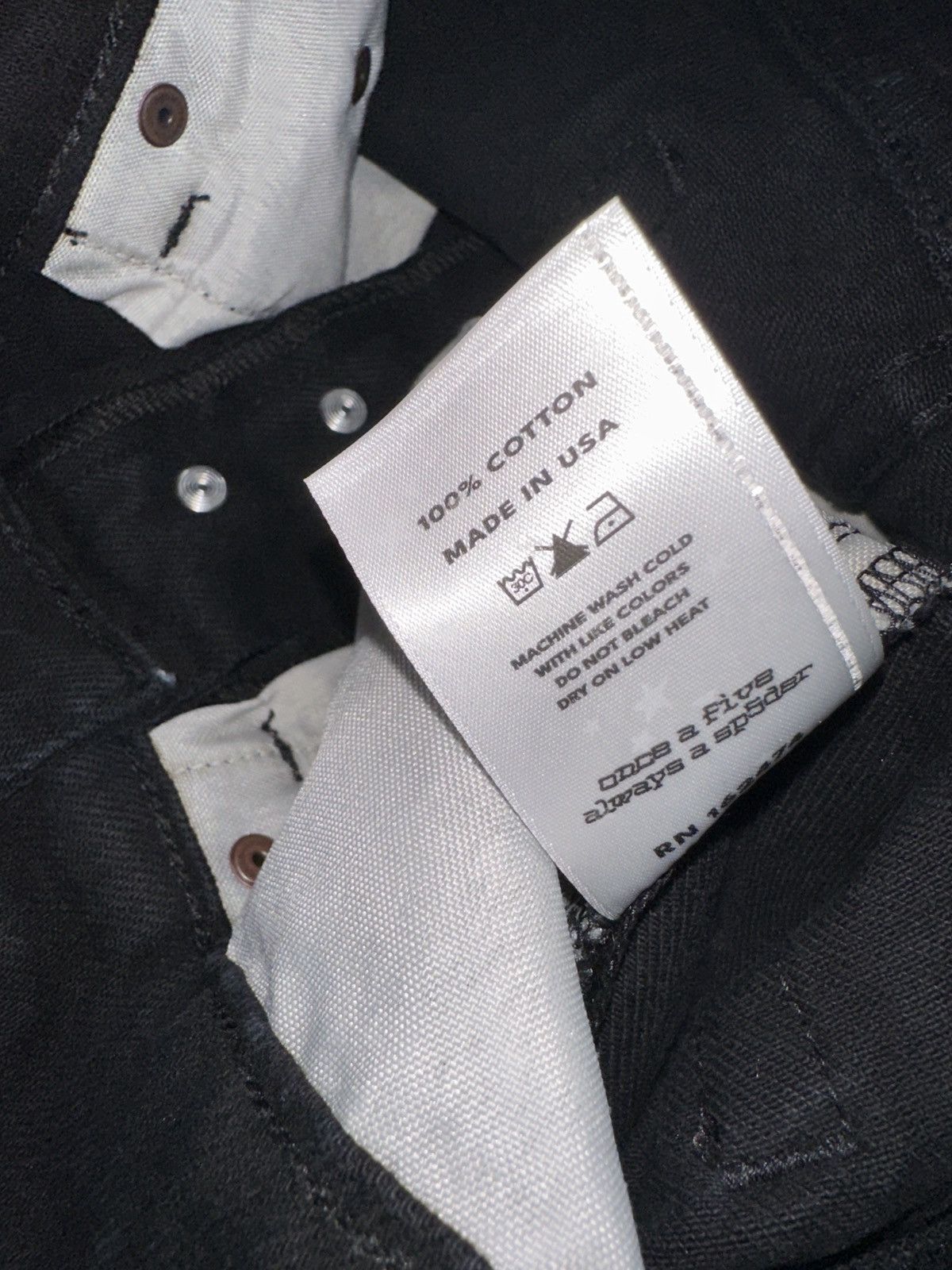 Sp5der Sp5der Heavy Web Denim Shorts ‘Black’ Size US 30 / EU 46 - 5 Thumbnail