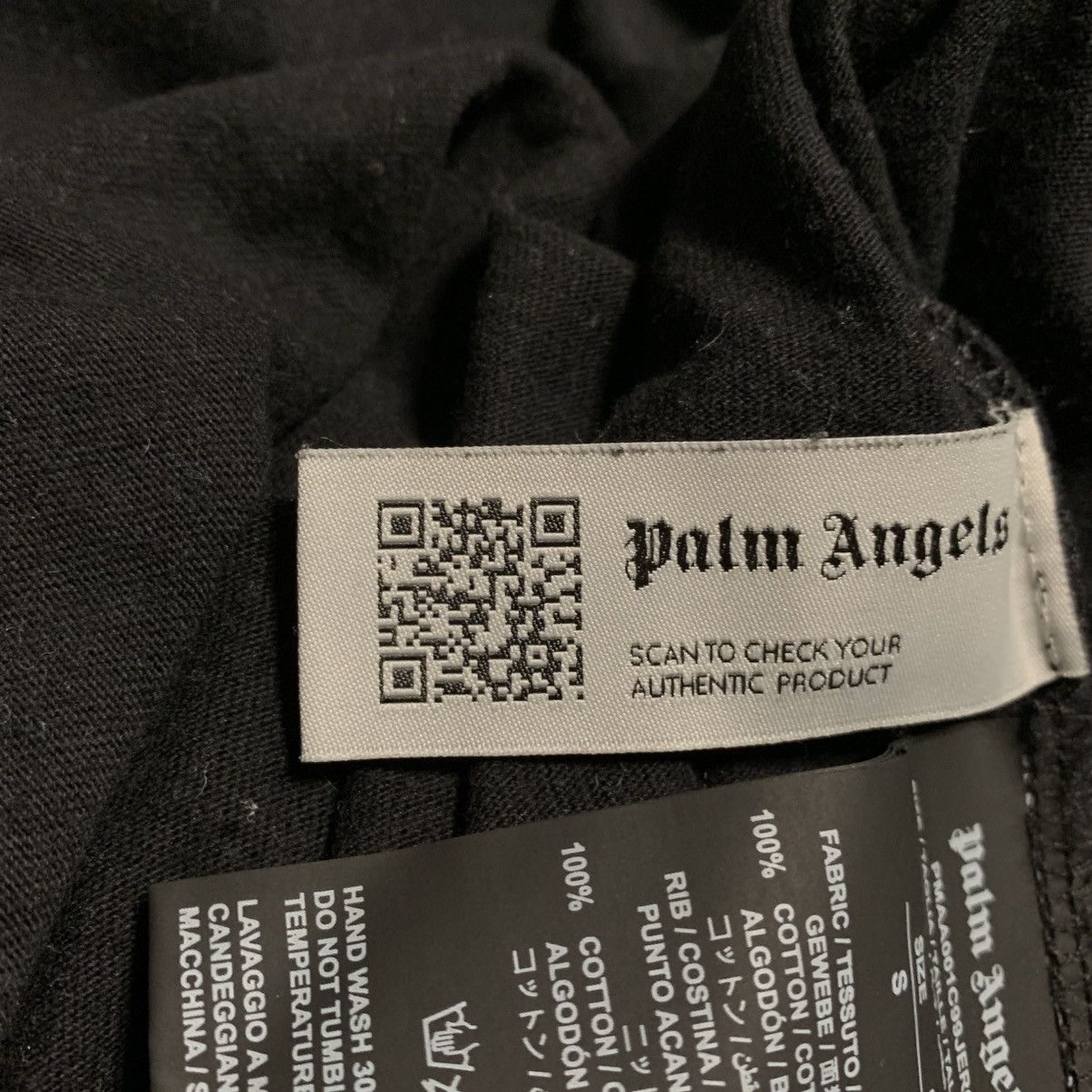 Palm Angels Palm Angels Small Tee Paris Sprayed Black T-Shirt Size US S / EU 44-46 / 1 - 7 Thumbnail