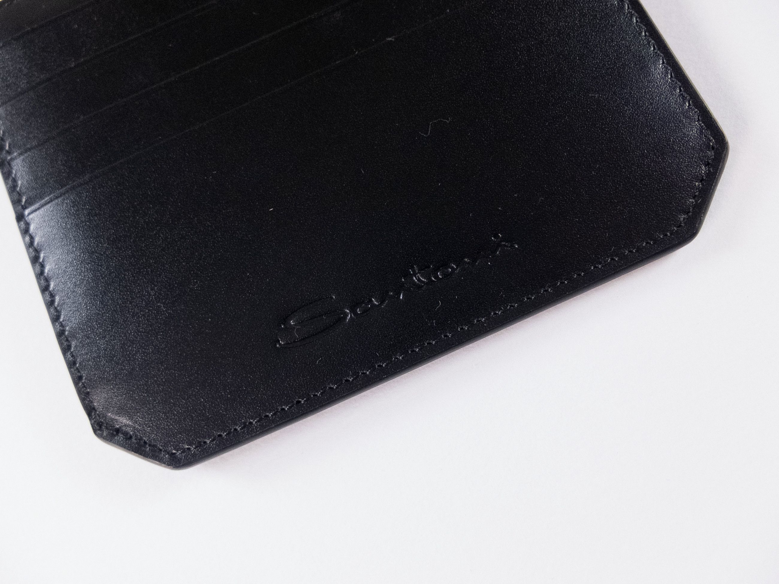 Santoni SANTONI black leather zipped large card wallet authentic Size ONE SIZE - 2 Thumbnail