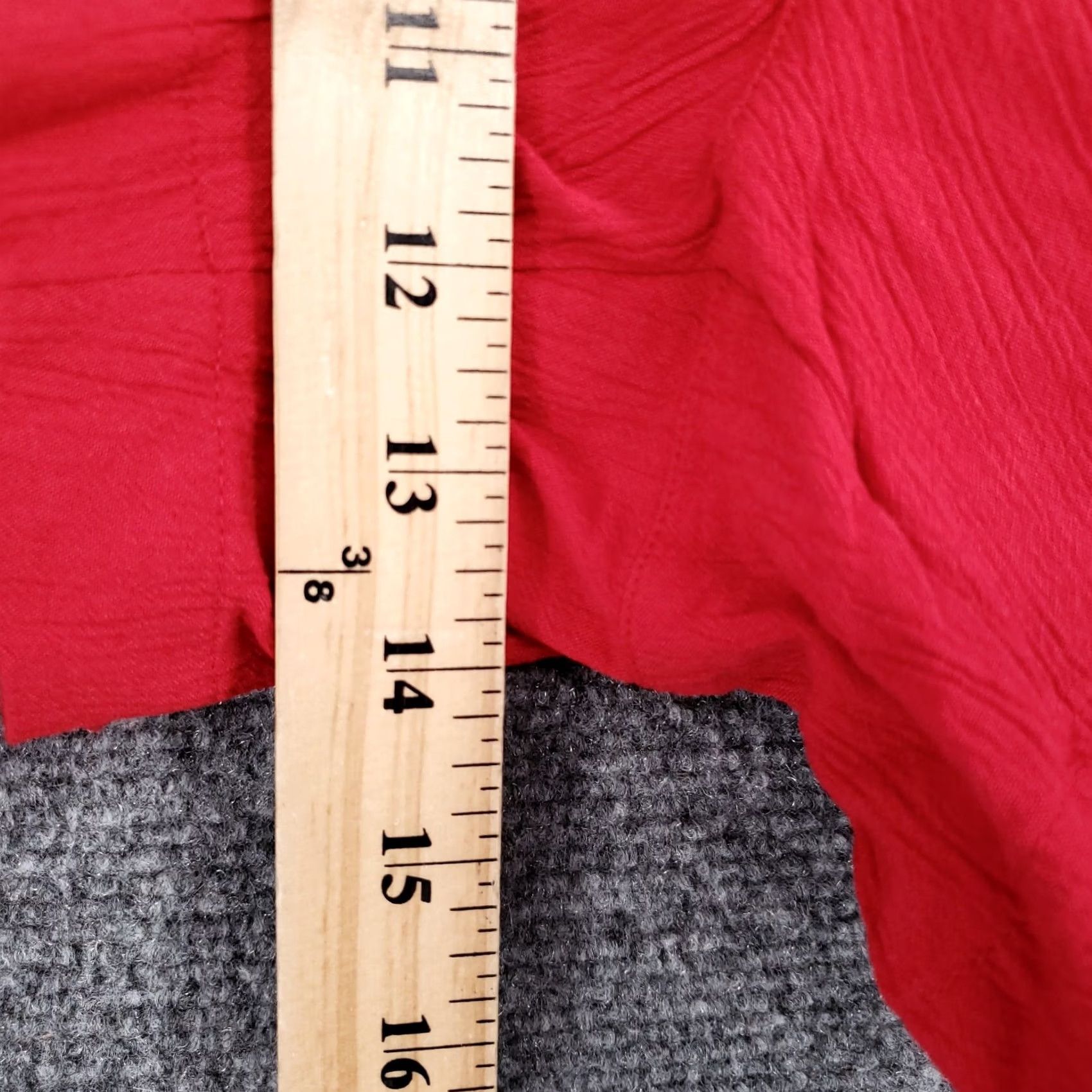 Vintage Style&co. Shorts Women XL Red Mid Rise Pull On Casual NWT Short Size 40" / US 18 - 6 Thumbnail