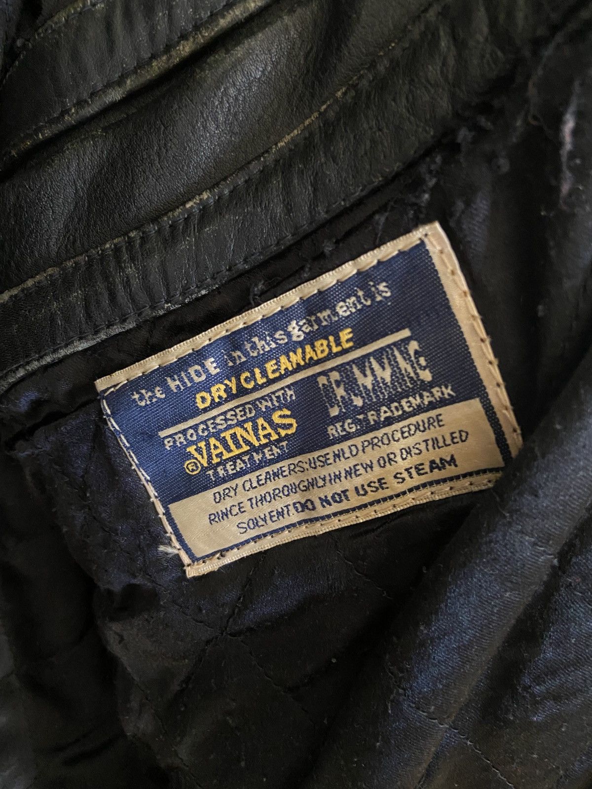 Genuine Leather × Vintage Oversized Vintage Faded real leather jacket Size US XXL / EU 58 / 5 - 8 Thumbnail