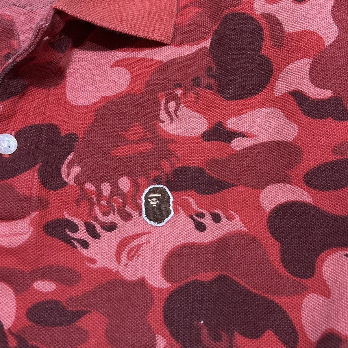 Bape Fire Camo Polo Size US S / EU 44-46 / 1 - 6 Thumbnail