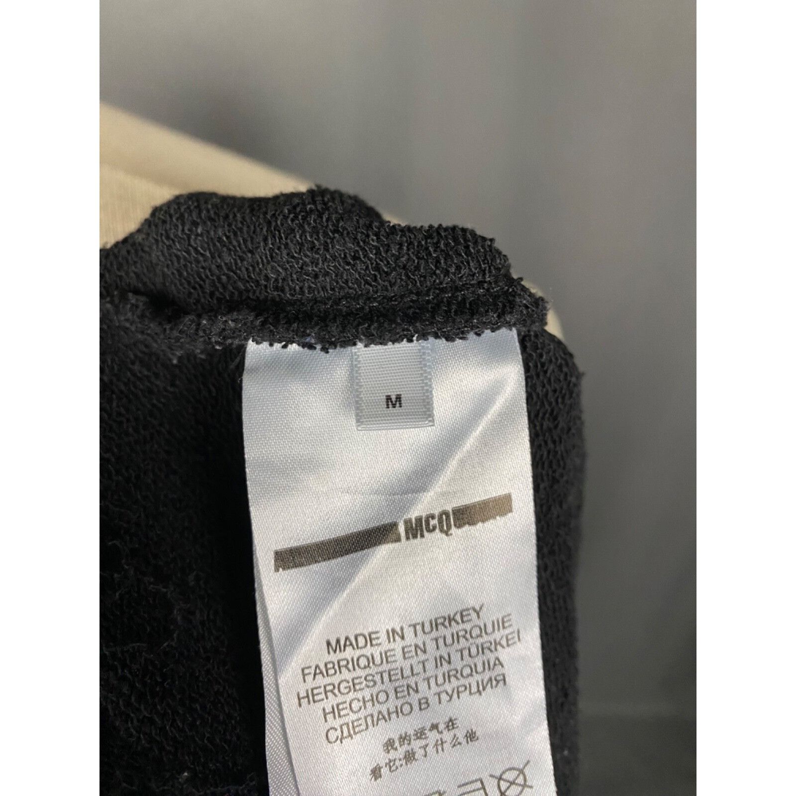 Alexander McQueen Alexander McQueen Big Logo Men's Black Crewneck Sweater Size Size US M / EU 48-50 / 2 - 9 Thumbnail