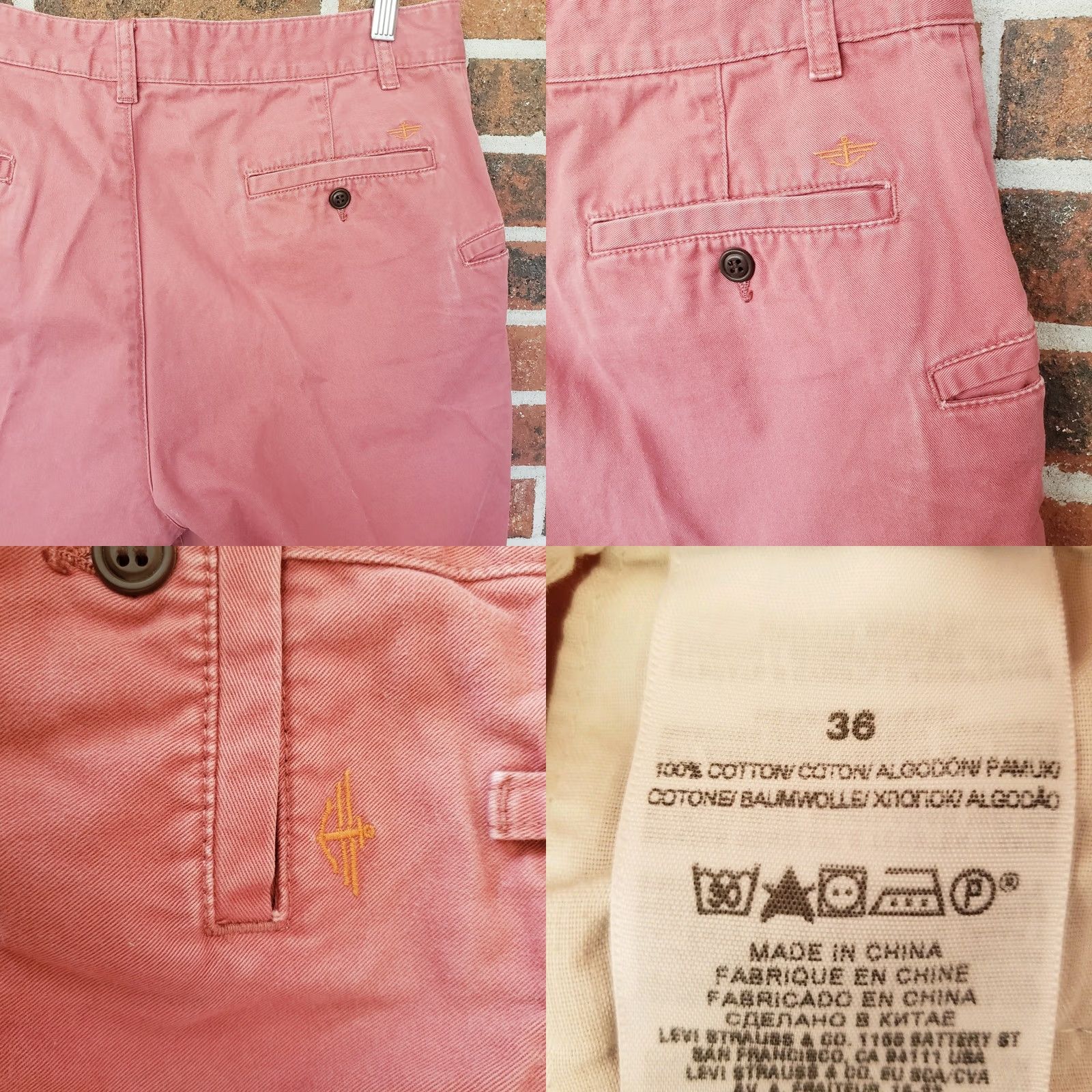 Dockers DOCKERS Shorts Mens Size 36 Red 100% Cotton 10" Inseam Flat Front Pockets Casual Size US 36 / EU 52 - 8 Thumbnail