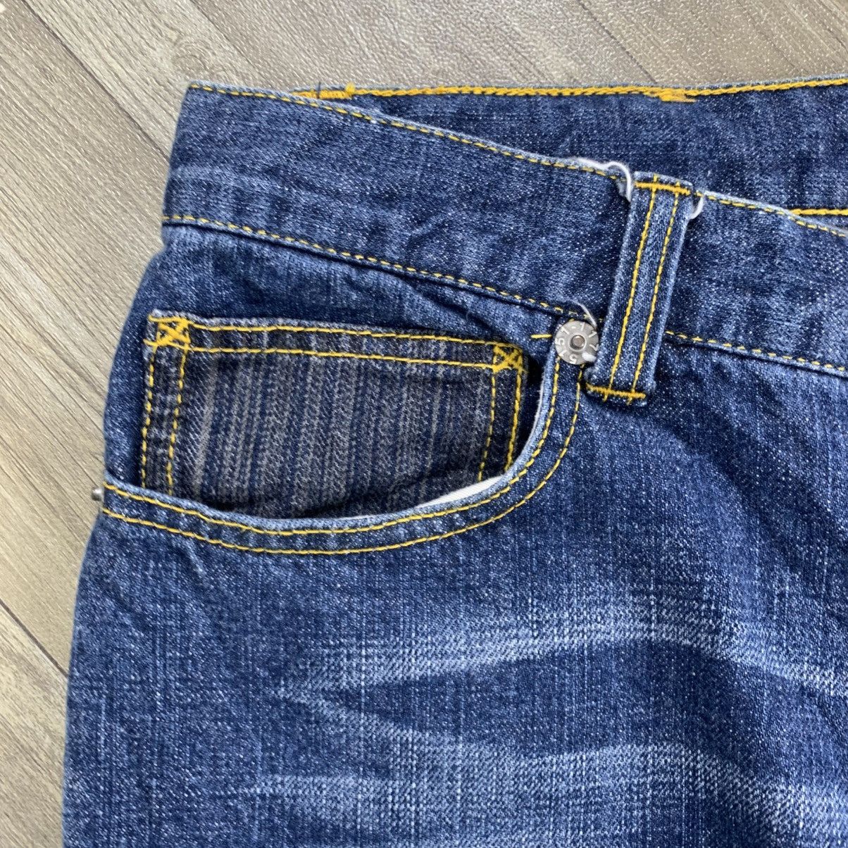 Christian Audigier × Ed Hardy × Japanese Brand Naminoritatsujin Karakuri Embroidered Jorts Denim Pants Size US 32 / EU 48 - 4 Thumbnail