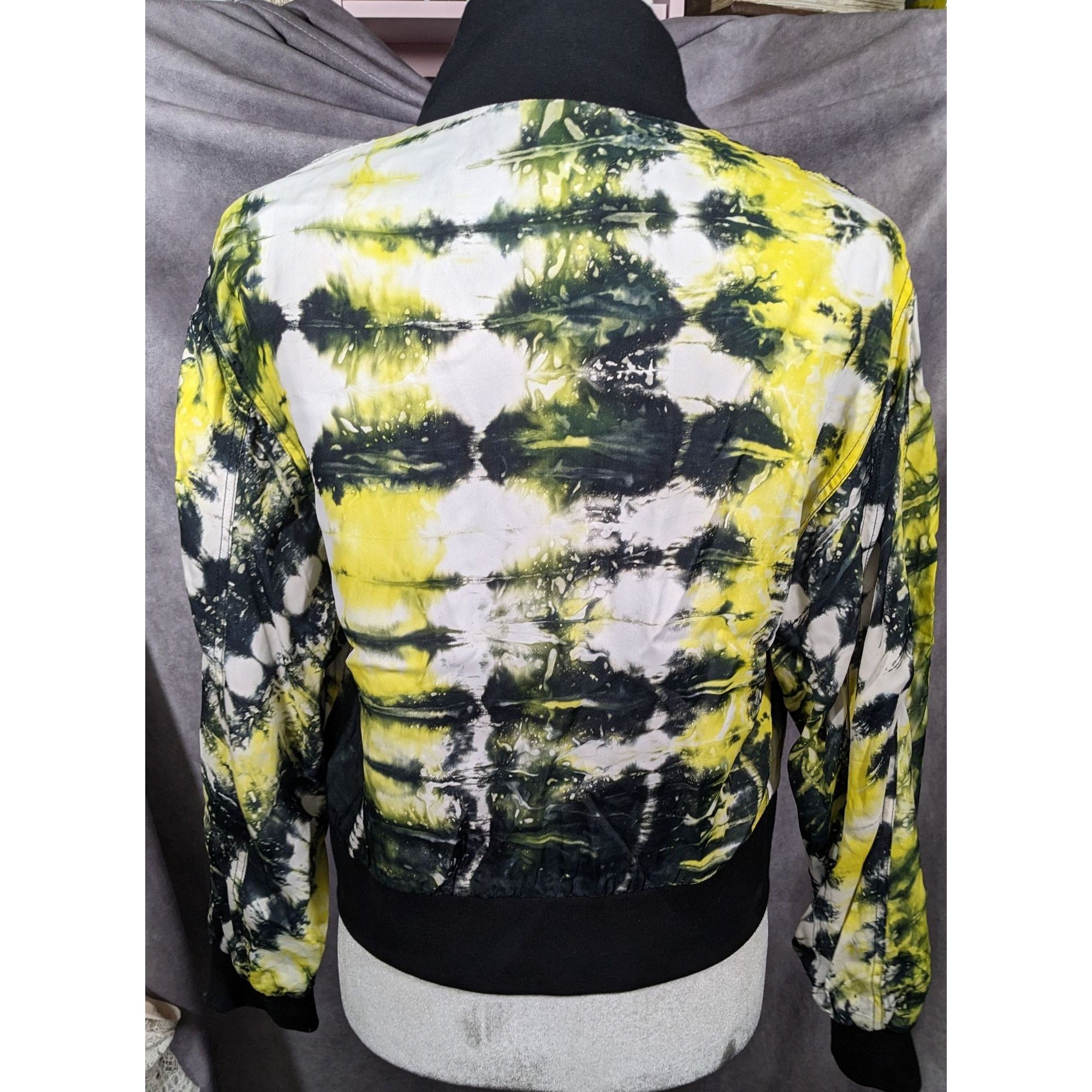 KTZ KTZ Tie Dye Black Yellow And White Lightweight Jacket Size S Size S / US 4 / IT 40 - 11 Thumbnail