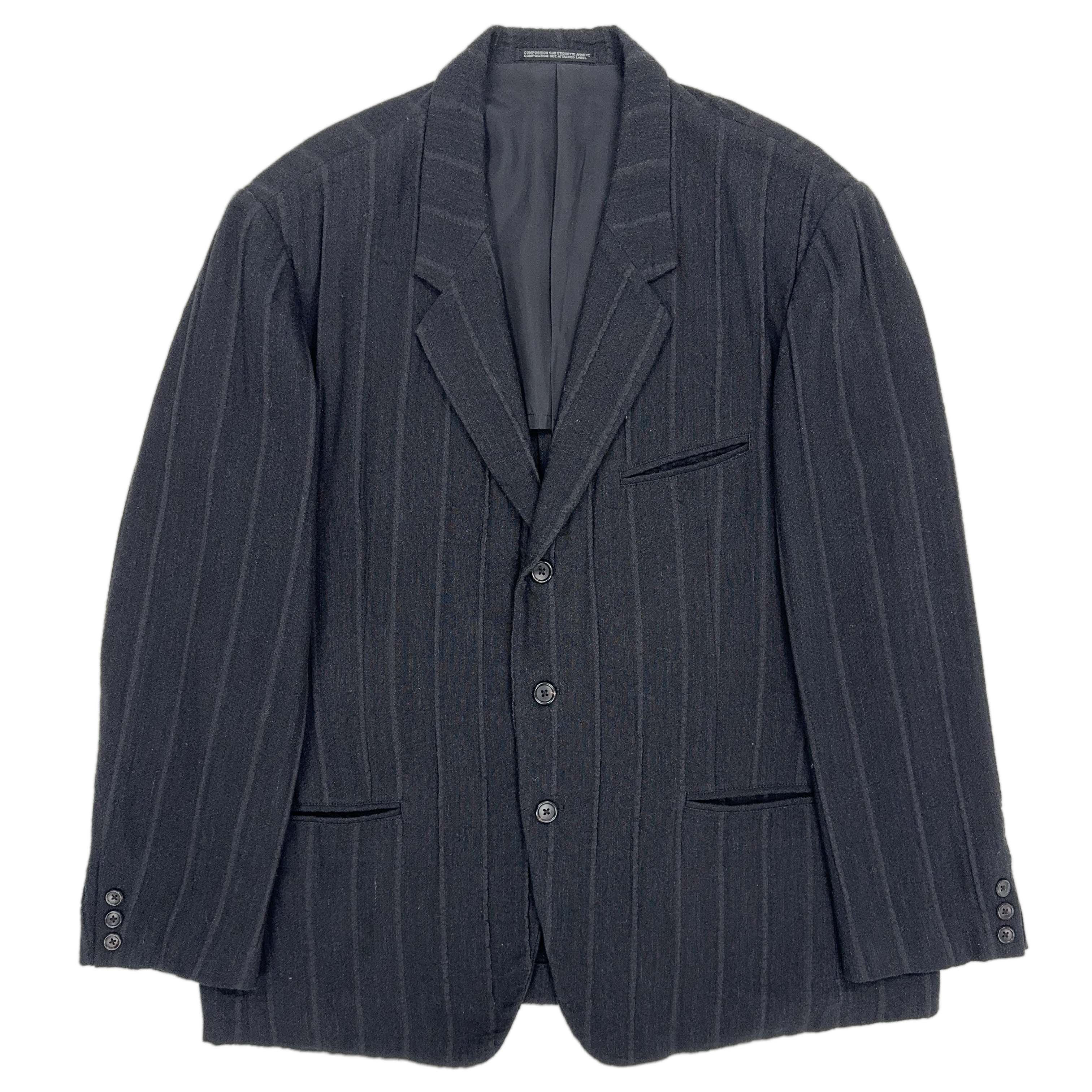 Yohji Yamamoto Oversized Striped Rayon-Cotton-Linen Suit | Grailed
