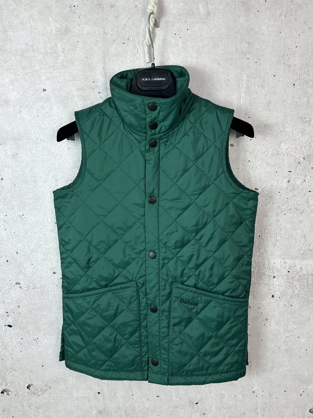Barbour Barbour Liddesdale Quilted Green Boys Sleeveless Vest Size S / US 4 / IT 40 - 4 Thumbnail