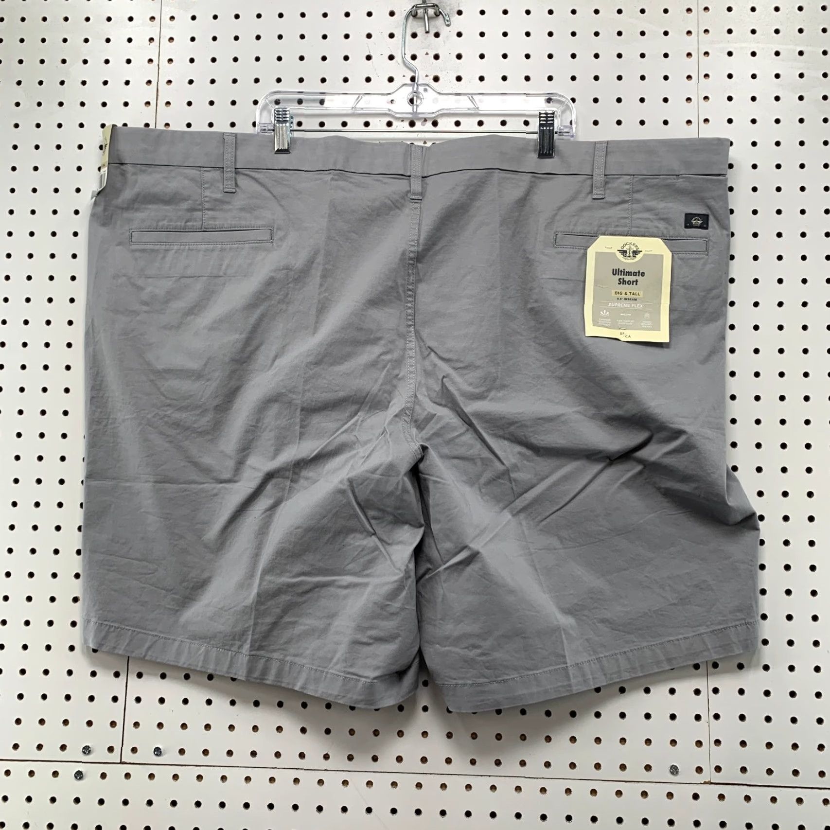 Dockers DOCKERS Chino Shorts Big & Tall 56X9.5 Gray Stretch Casual Men's Shorts 56 in Inseam 9.5 in Cotton Chino Size US 40 / EU 56 - 6 Thumbnail