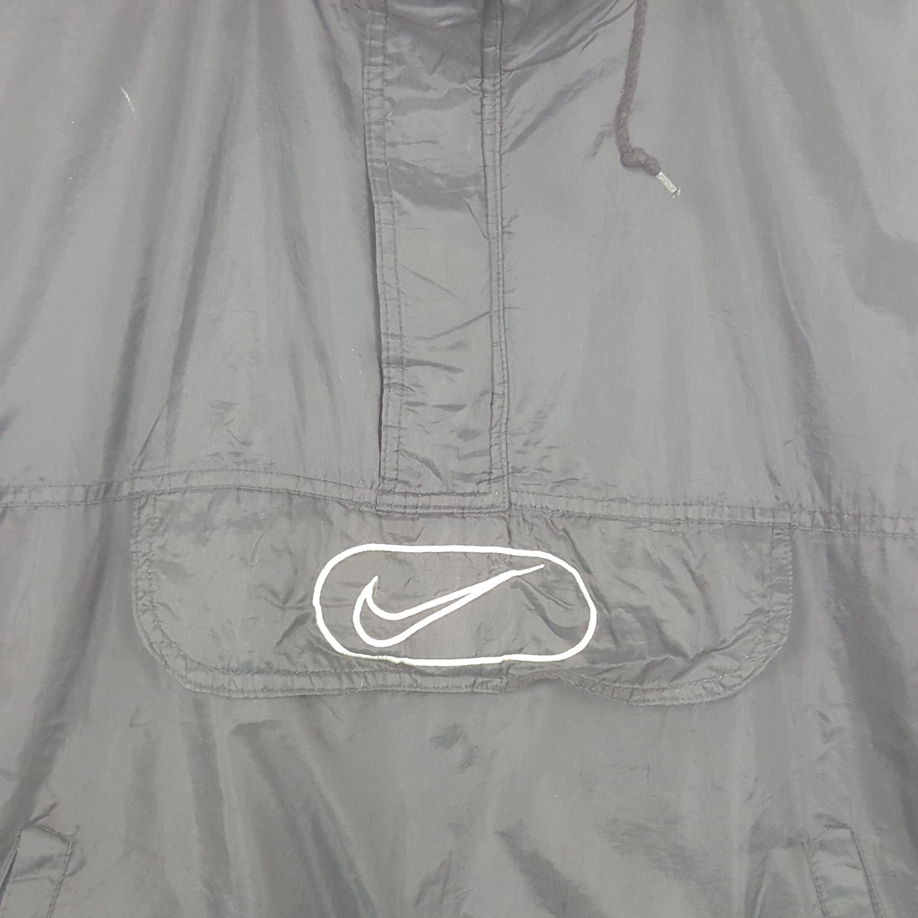 Nike Vintage Nike Big Swoosh Windbreaker Hoodie Jacket RR4 Size US XL / EU 56 / 4 - 4 Thumbnail