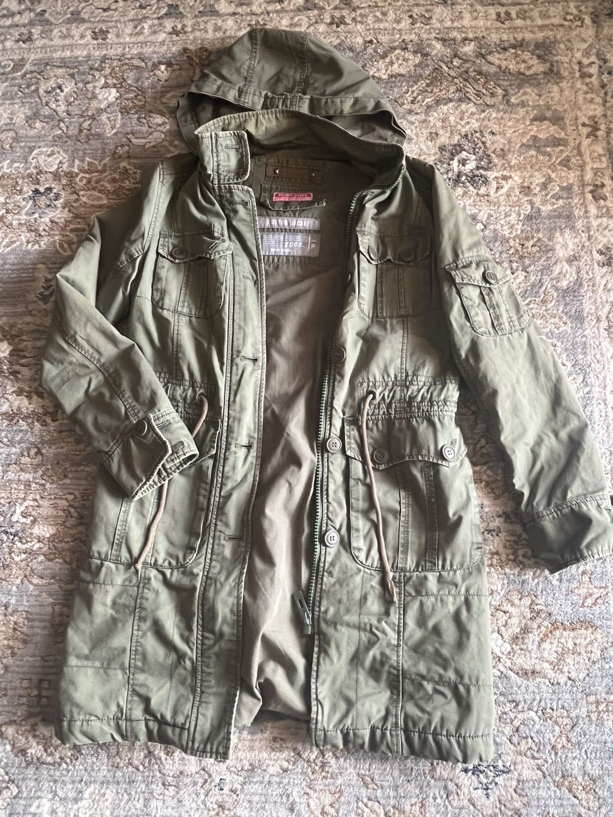 Vintage PACIFIC SILVER Y2K STONE WASH COTTON UTILITY PARKA S-M Size S / US 4 / IT 40 - 1 Thumbnail