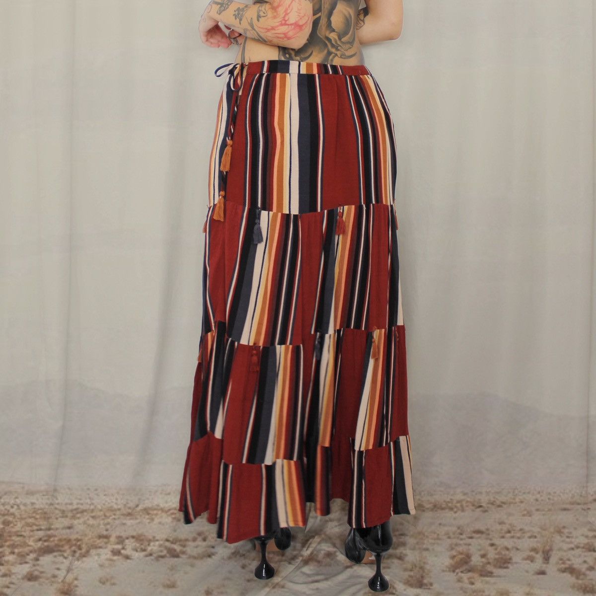 Other 🪇STRIPED MAXI SKIRT🪇 Size 27" / US 4 / IT 40 - 3 Thumbnail