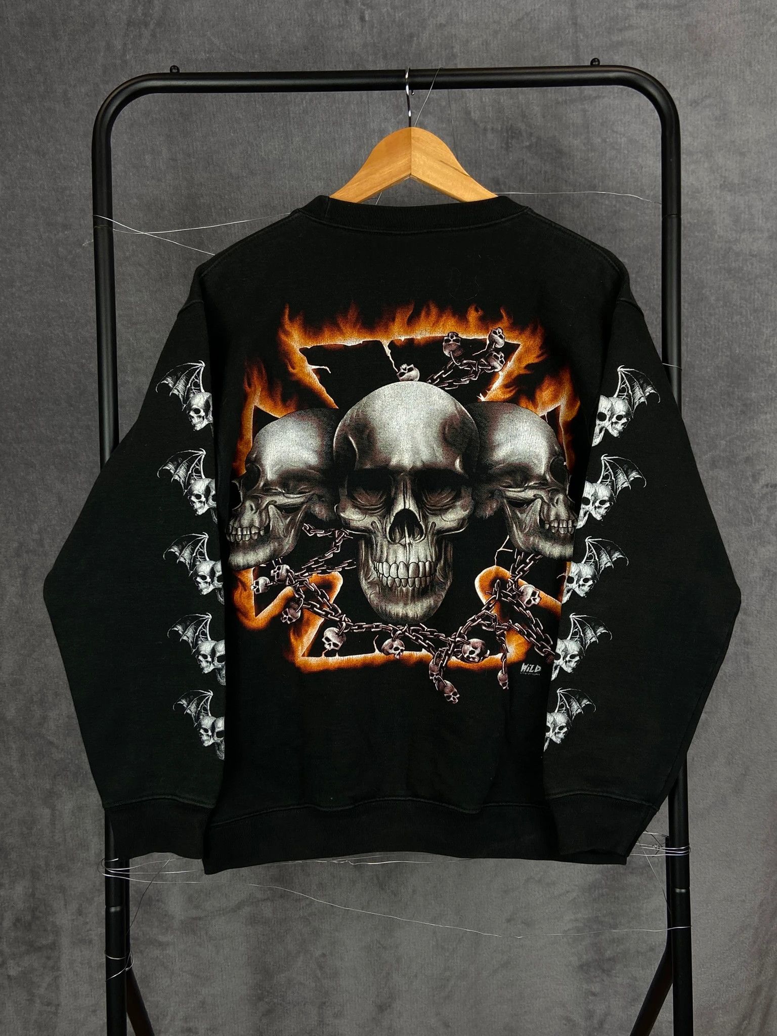 Other Wild Black Sweatshirt M Vintage Streetwear Size US M / EU 48-50 / 2 - 5 Thumbnail