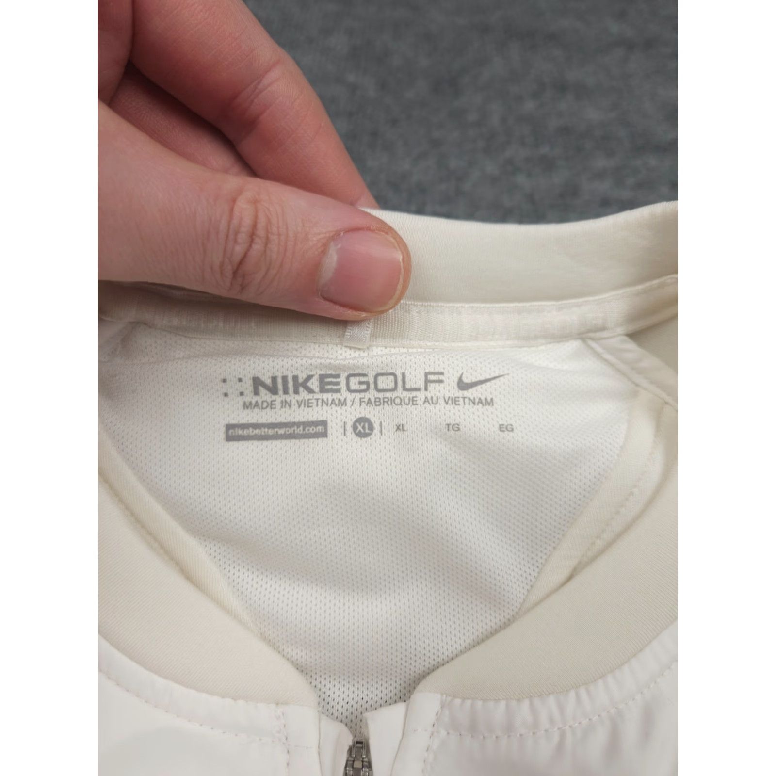 Nike Nike Golf Aeroloft Performance Jacket Women XL White Ivory Full Zip Puff Windbreaker Insulated Activewear Golf Womens Size XL / US 12-14 / IT 48-50 - 5 Thumbnail