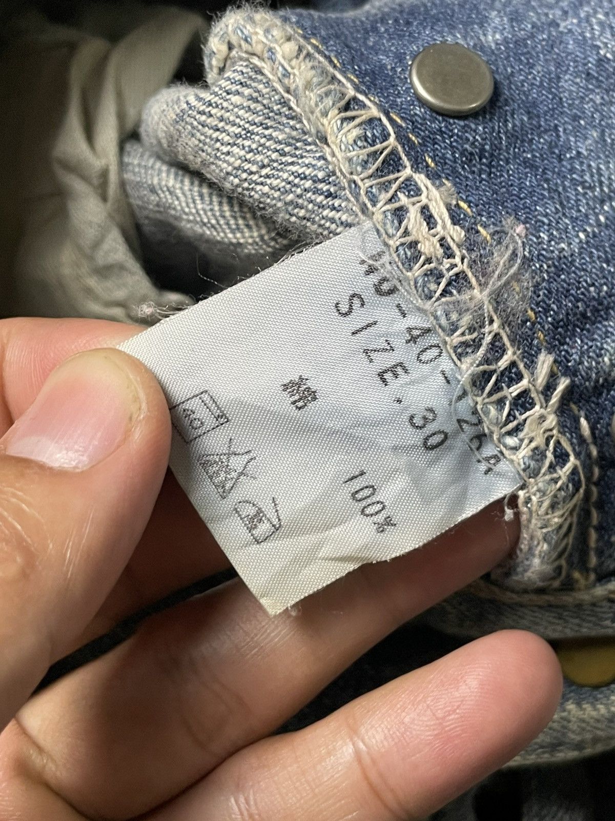 Japanese Brand × Vintage SPELL BOUND Straight Cut Jeans (91) Size US 30 / EU 46 - 12 Thumbnail