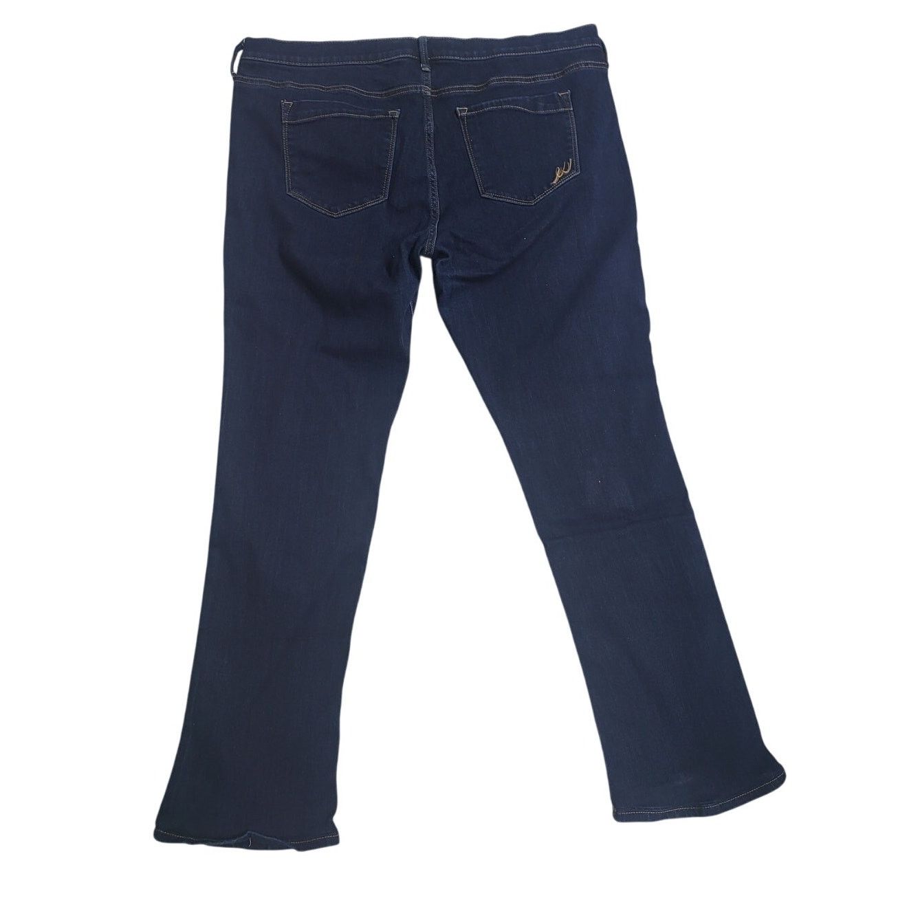Express Express Dark Wash Skyscraper Mid Rise Jeans - Size 18L Size 40" / US 18 - 2 Thumbnail