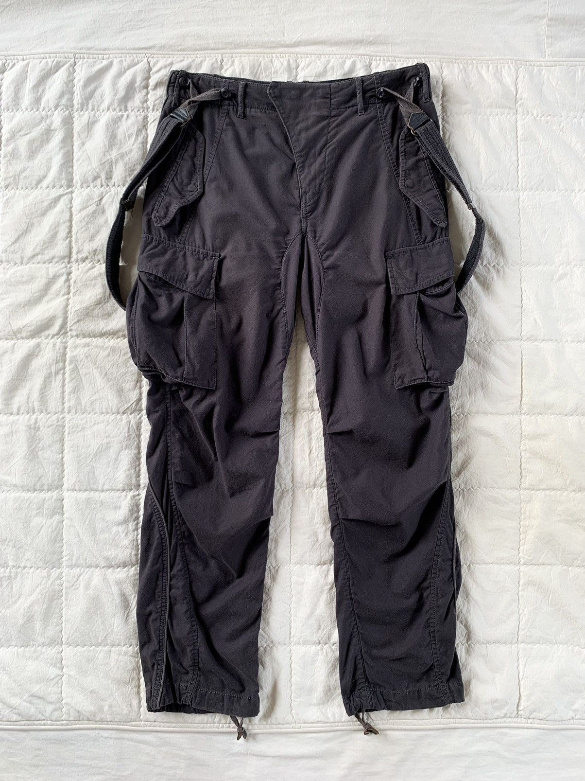 If Six Was Nine 2000s GOA Suspender Moto Cargo Pant Size US 34 / EU 50 - 1 Thumbnail