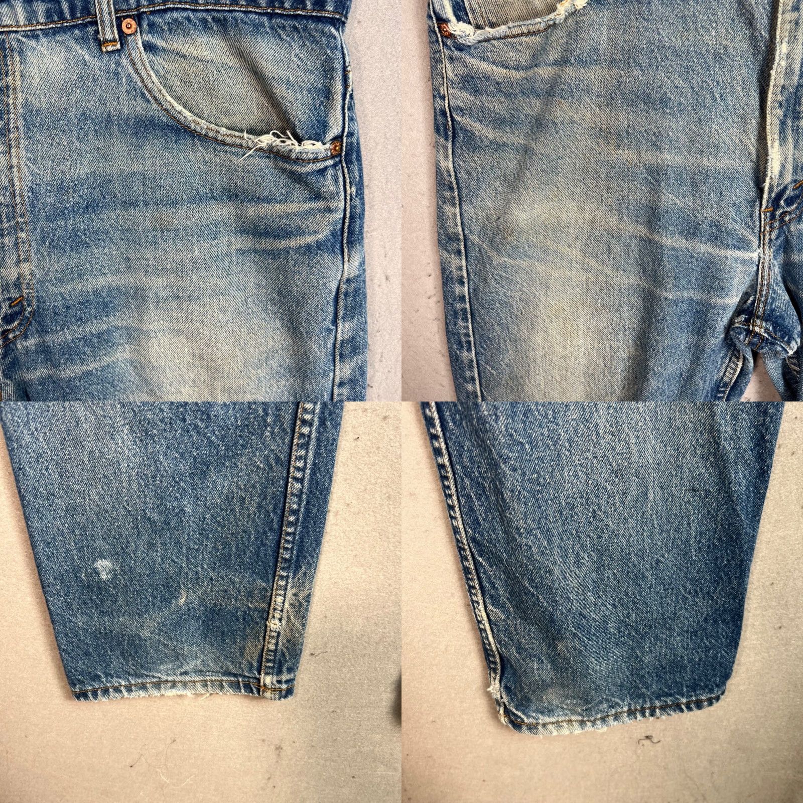 Levi's Levi's 505 Jeans Mens Size 38 x 31 Blue Denim Straight Pocket Cotton Classic Vintage No 5-Pocket Design Regular Waist 38 Inseam 31"} Size US 38 / EU 54 - 9 Thumbnail