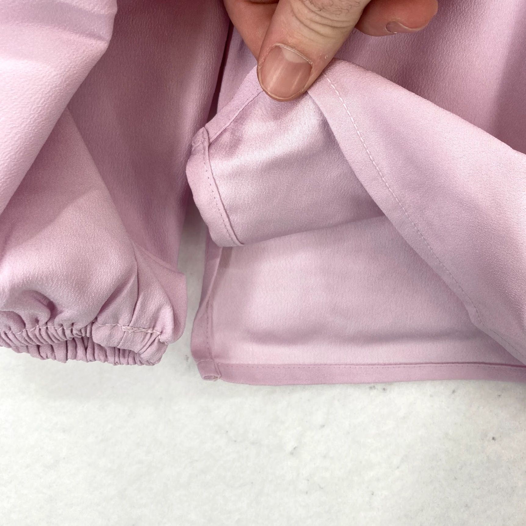 J.Crew J.Crew Puff Sleeve Satin Back Crepe Top Women's XL Tall Pink Keyhole Neckline Shirt Size XL / US 12-14 / IT 48-50 - 3 Thumbnail