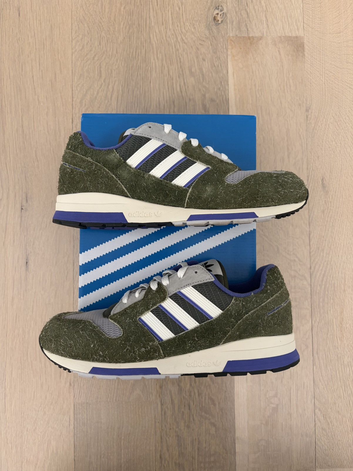 Adidas adidas ZX 420 FZ0255 Skunk Green White Purple Trainers Size US 9 / EU 42 - 4 Thumbnail