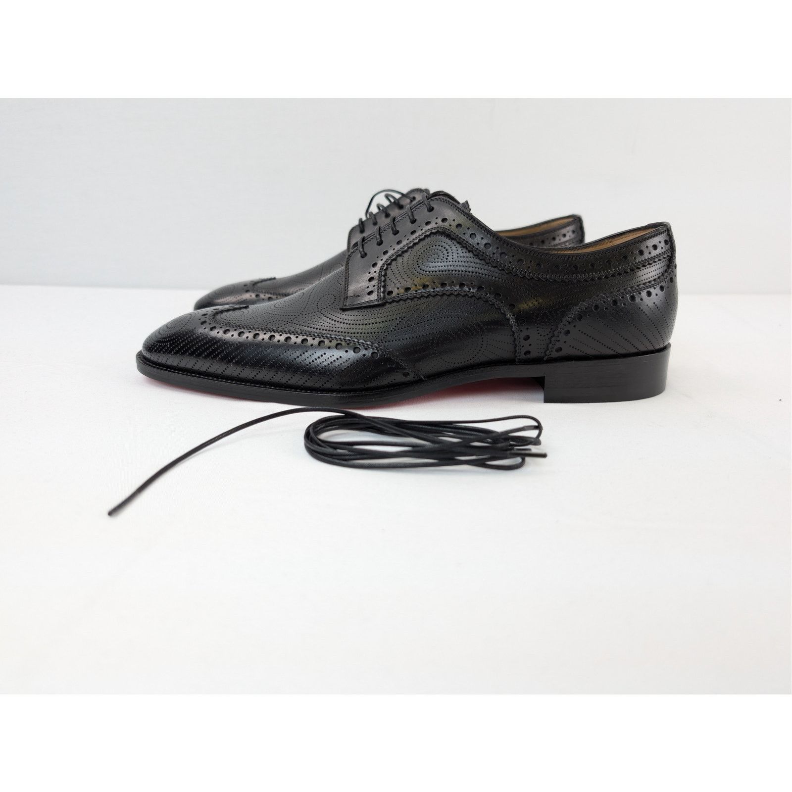 Christian Louboutin o1rshd1 Grave black calf leather derby shoe Boots in Black Size US 8 / EU 41 - 10 Thumbnail
