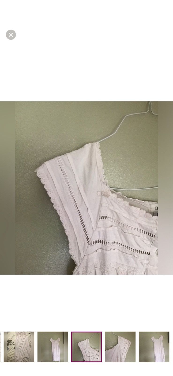 Dior Lace Trim Nightgown Size S / US 4 / IT 40 - 4 Thumbnail